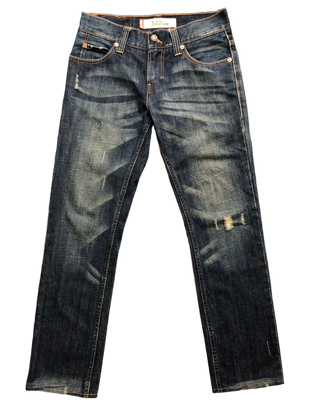 Levi's Vintage Levi's 522 Clawmark Distressed Denim Size US 31 - 1 Thumbnail