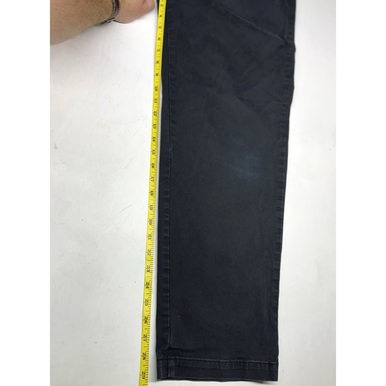 Gap Gap Khakis Pants Baggy Fit Black 30x29 Mens Modern Chinos Flat Front Cotton Spandex Pockets Easy Care Size US 30 / EU 46 - 7 Thumbnail