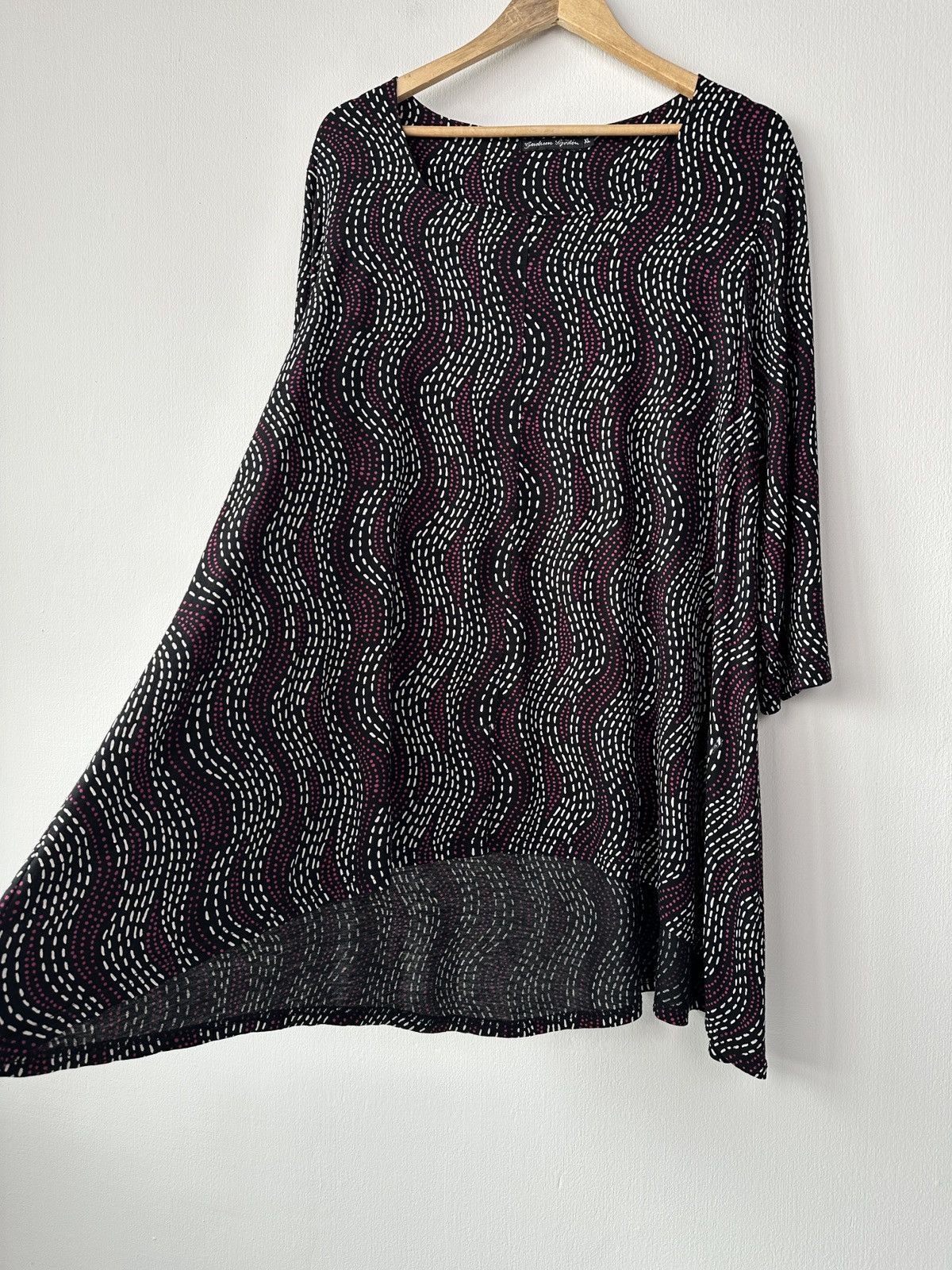 Gudrun Sjoden GUDRUN SJODEN Micromodal Tunic Top Blouse Wave Print Size XL Size XL / US 12-14 / IT 48-50 - 5 Thumbnail