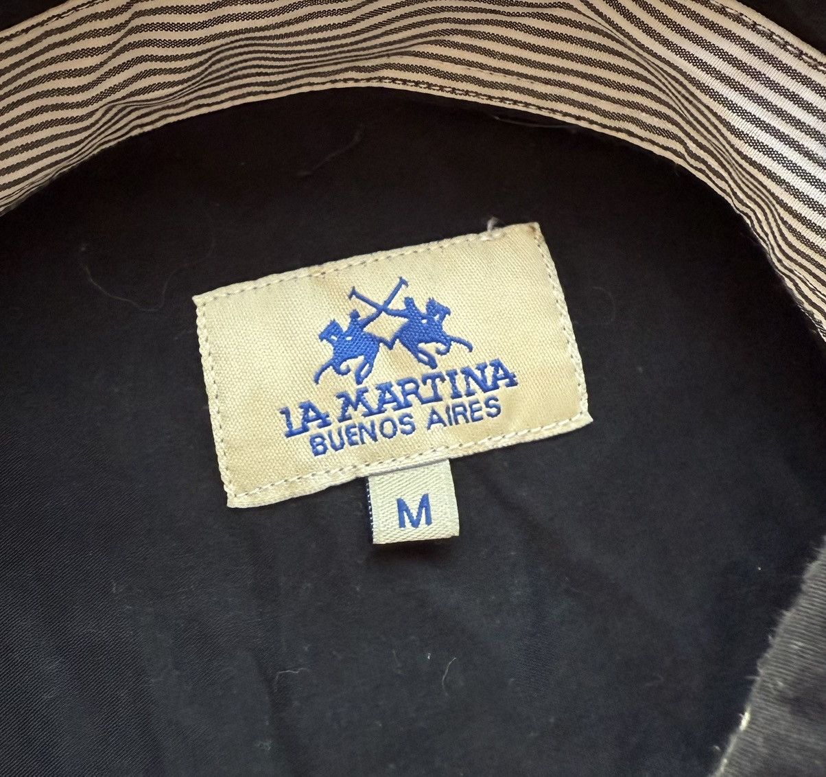 La Martina Vintage La Martina Boston 3 Polo Team Black Button Up Shirt Size US M / EU 48-50 / 2 - 7 Thumbnail