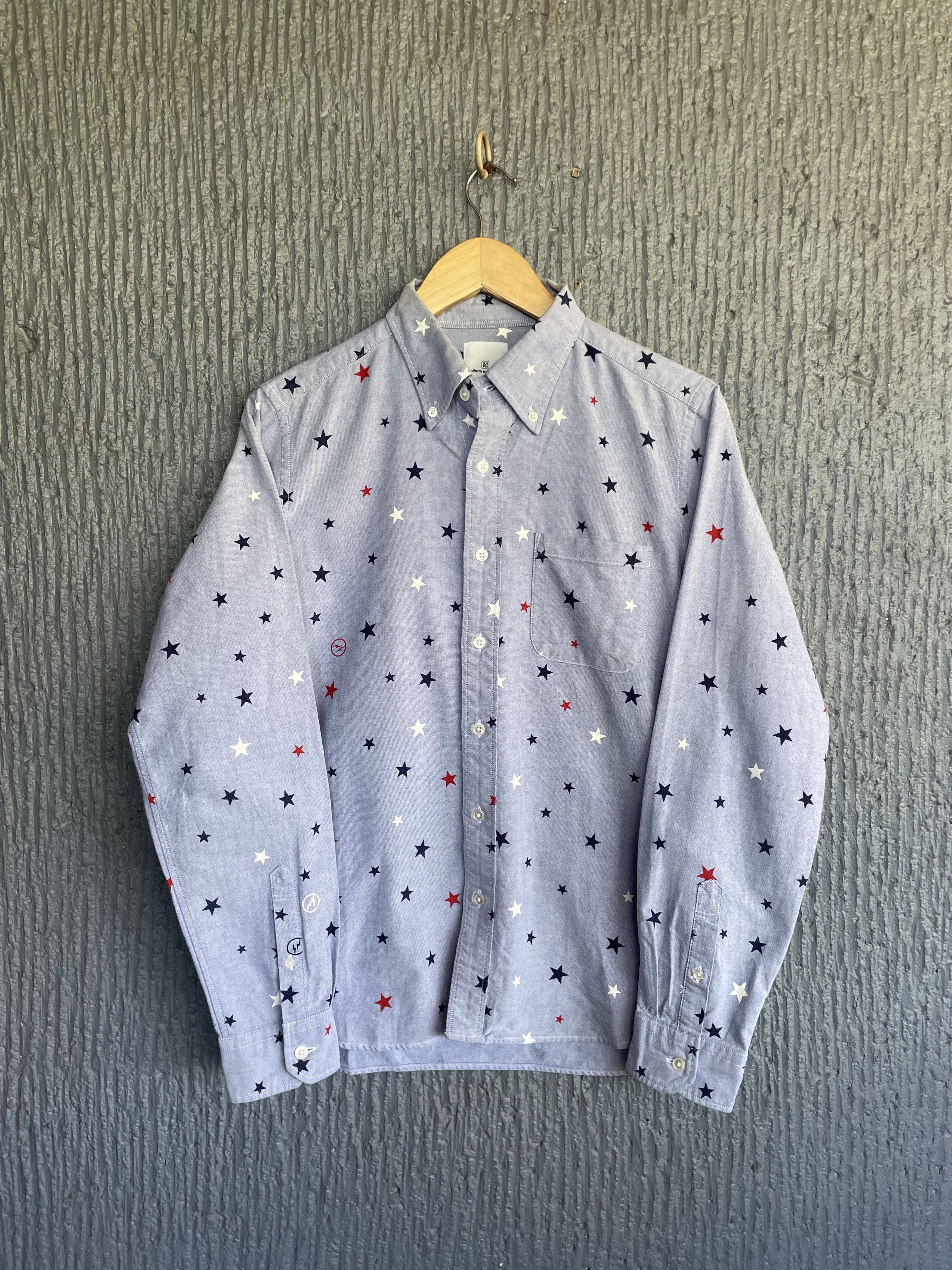 uniform experiment UE x Fragment Design Monogram Button Up LS Size US M / EU 48-50 / 2 - 1 Thumbnail