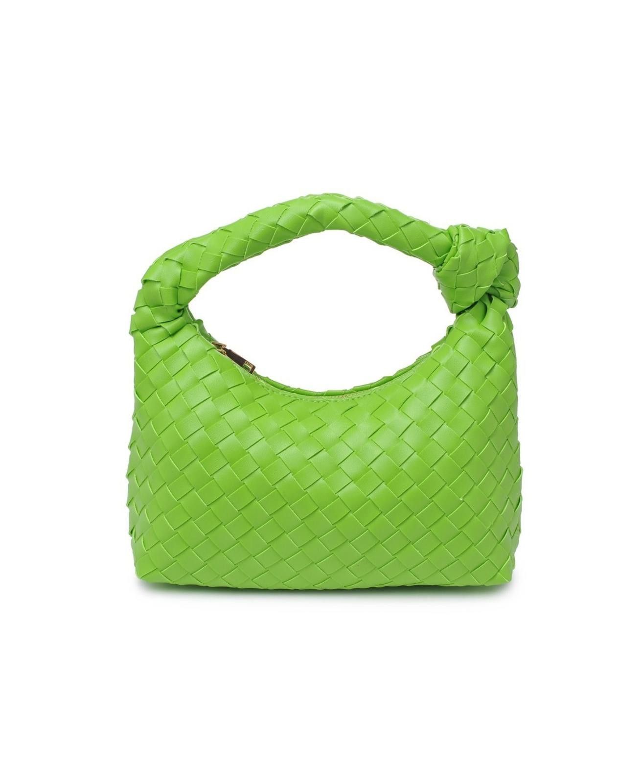 Other Urban Expressions Carmina Woven Knot Clutch - Lime Size ONE SIZE - 1 Thumbnail