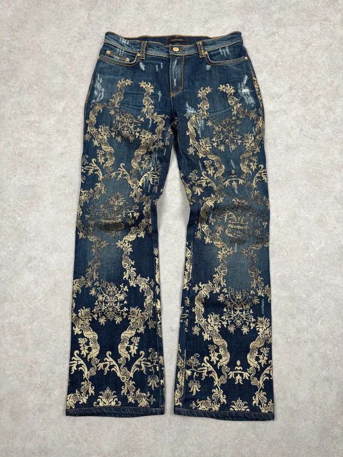 AW2005 Roberto Cavalli Gold Legend Blue Denim Jeans