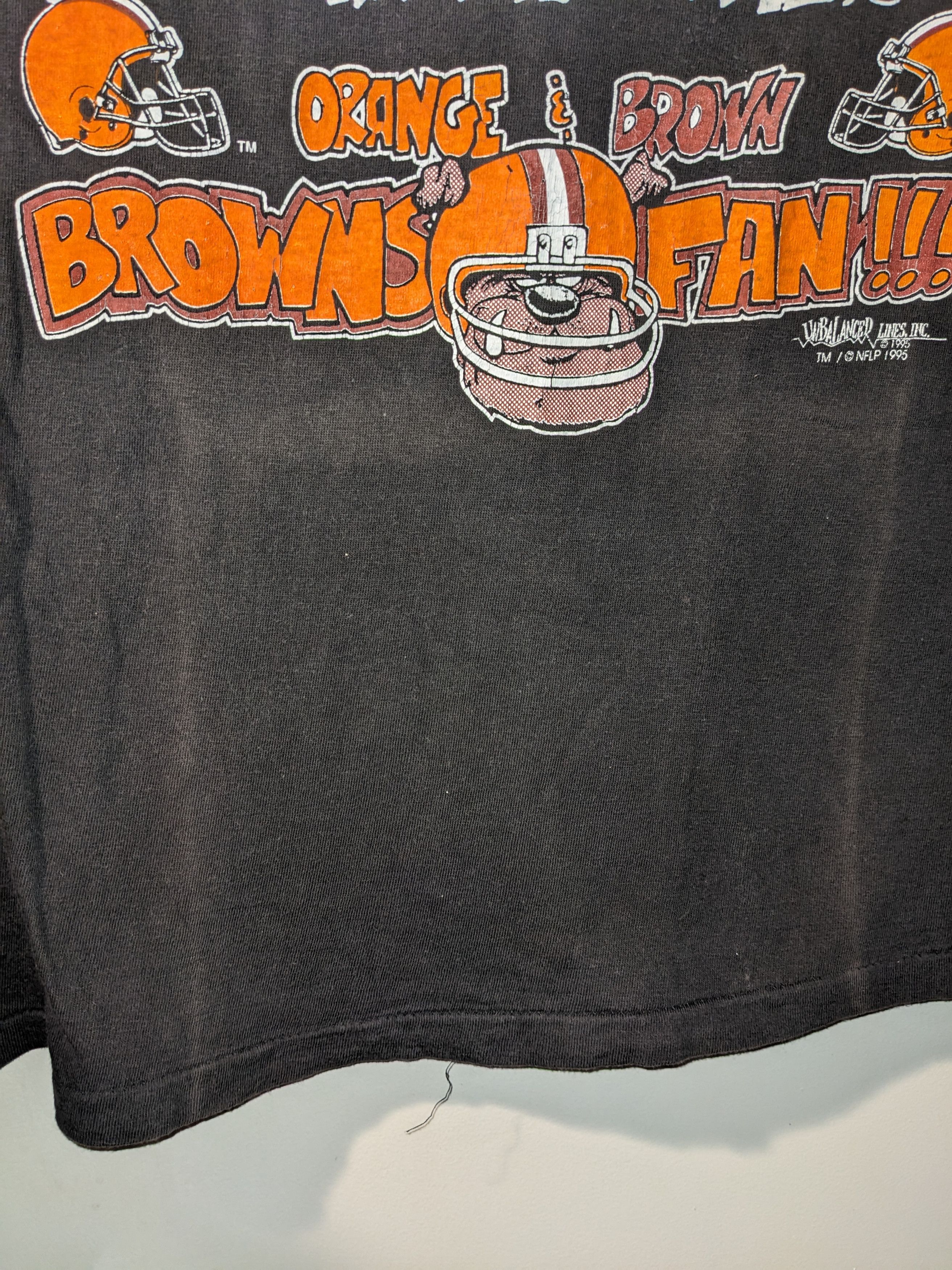 NFL Vintage 1995 Cleveland Browns NFL Football Fan T-Shirt Size US XL / EU 56 / 4 - 4 Thumbnail