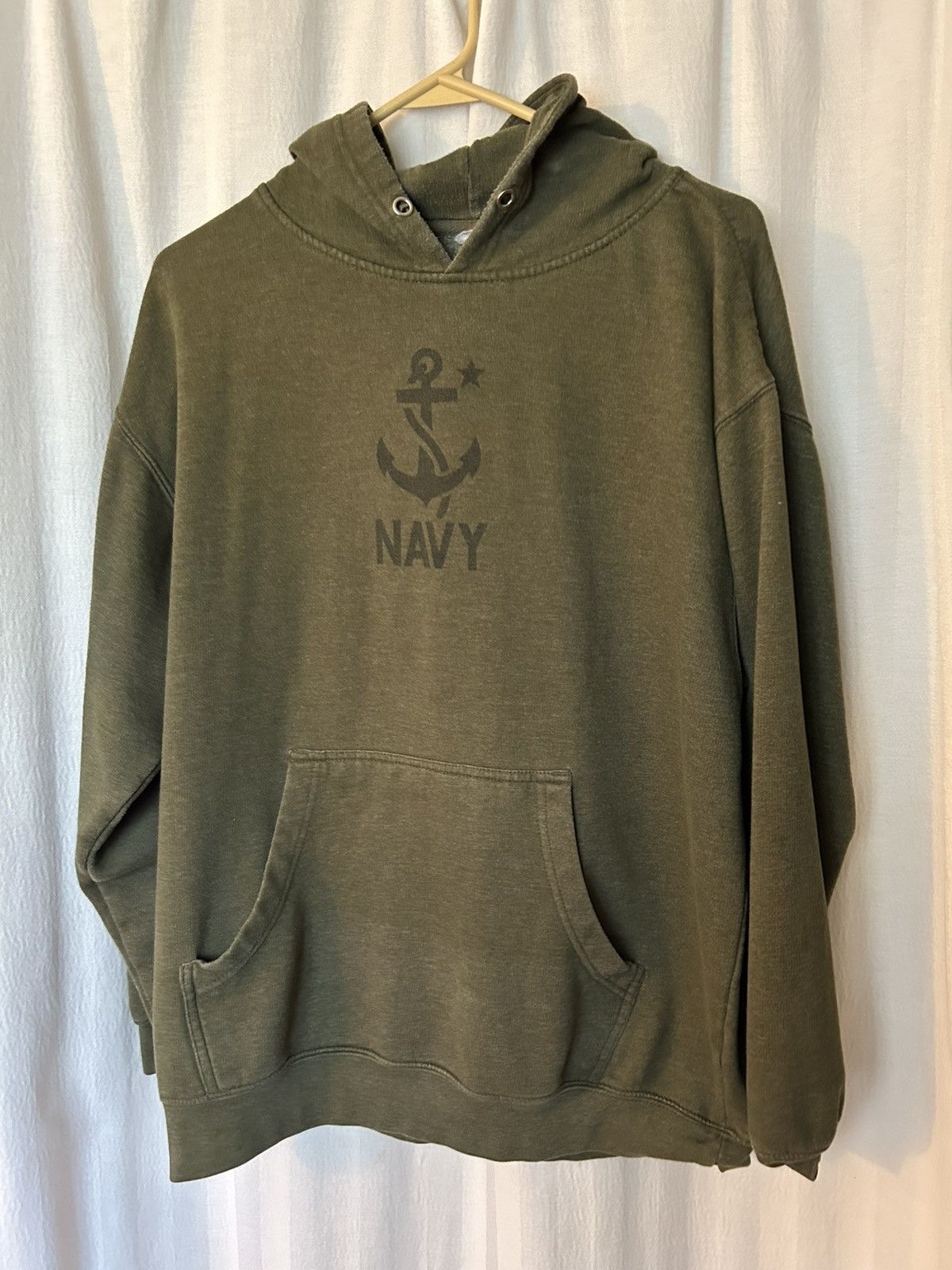 Independent Trading Co. Hoodie: green navy vintage? Independent trading Sweater xl? Size US XL / EU 56 / 4 - 1 Thumbnail