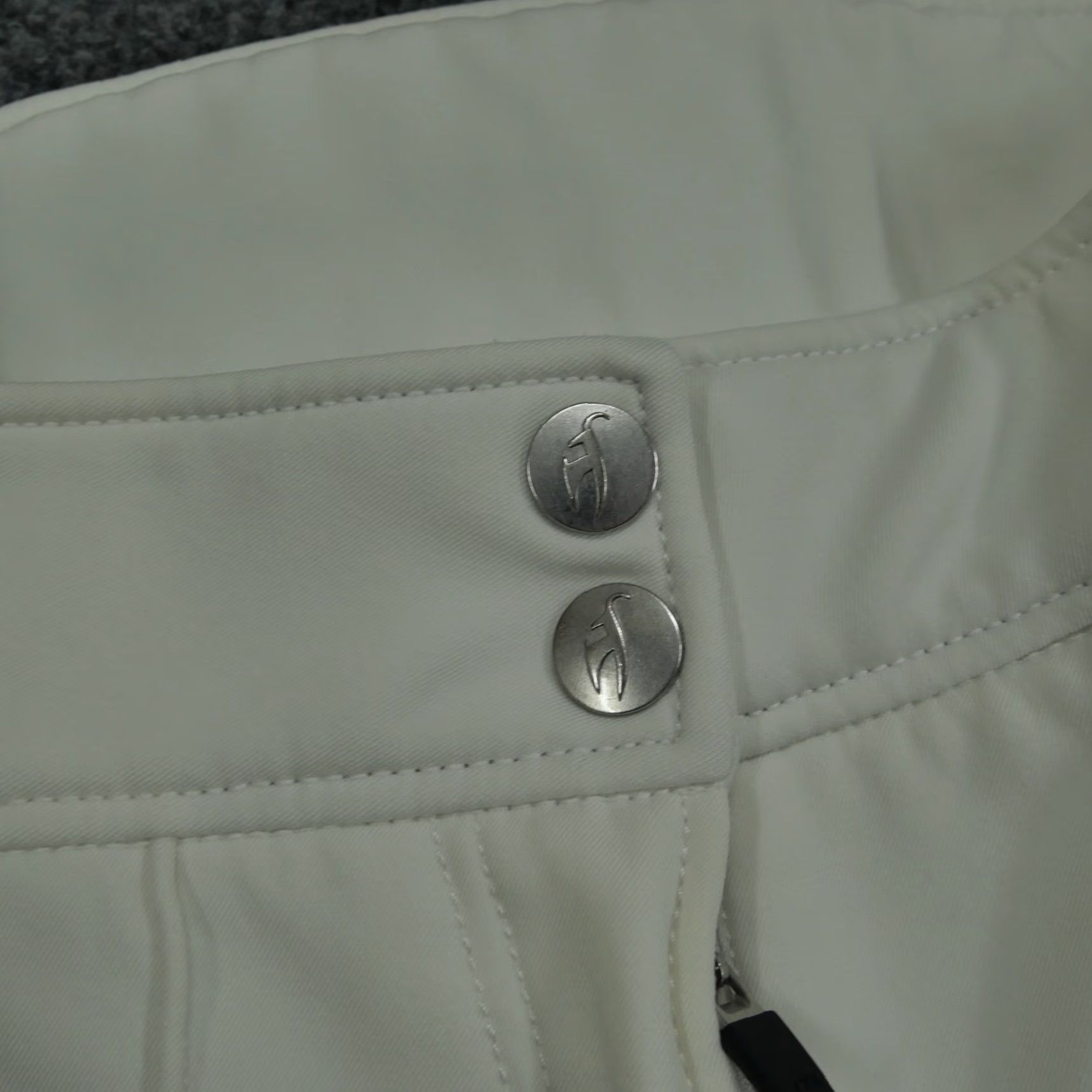 Vintage Toni Sailer Snow Pants Womens 36 White Side Striped Ski Snowboard Luella 28x29 Size 25" / US 0 / IT 36 - 3 Thumbnail
