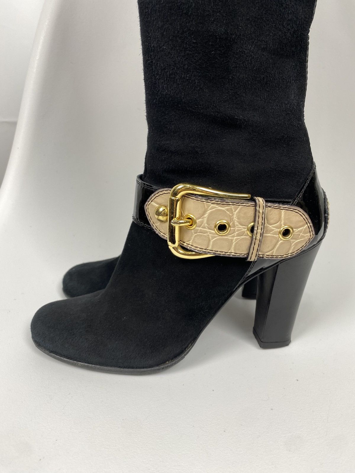 Giuseppe Zanotti Giuseppe Zanotti Suede Heel Boots size 36 Size US 6 / IT 36 - 7 Thumbnail