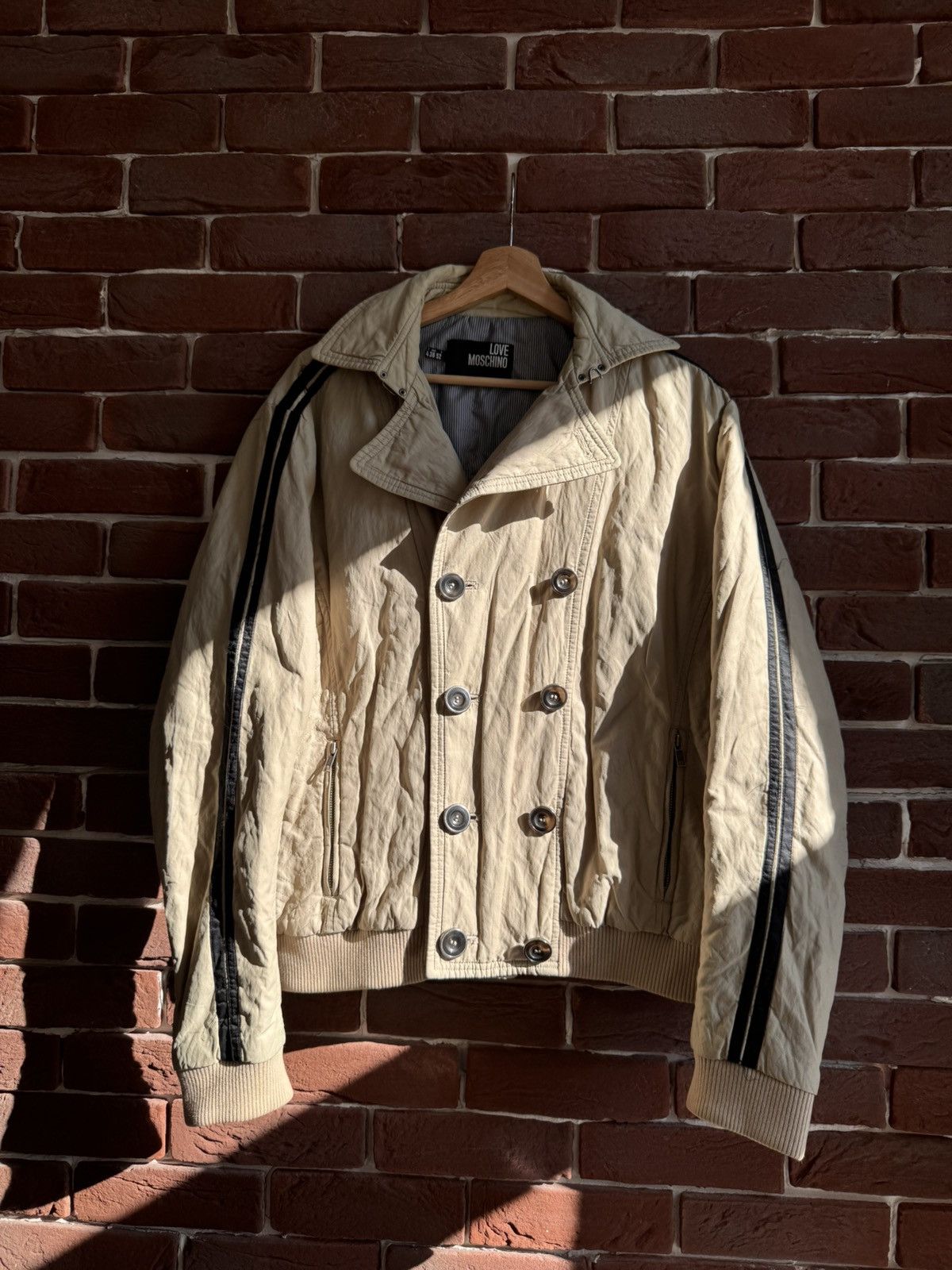 Moschino Vintage Love Moschino Hype Jacket Art Designer Rare Beige 52 Size US L / EU 52-54 / 3 - 4 Thumbnail