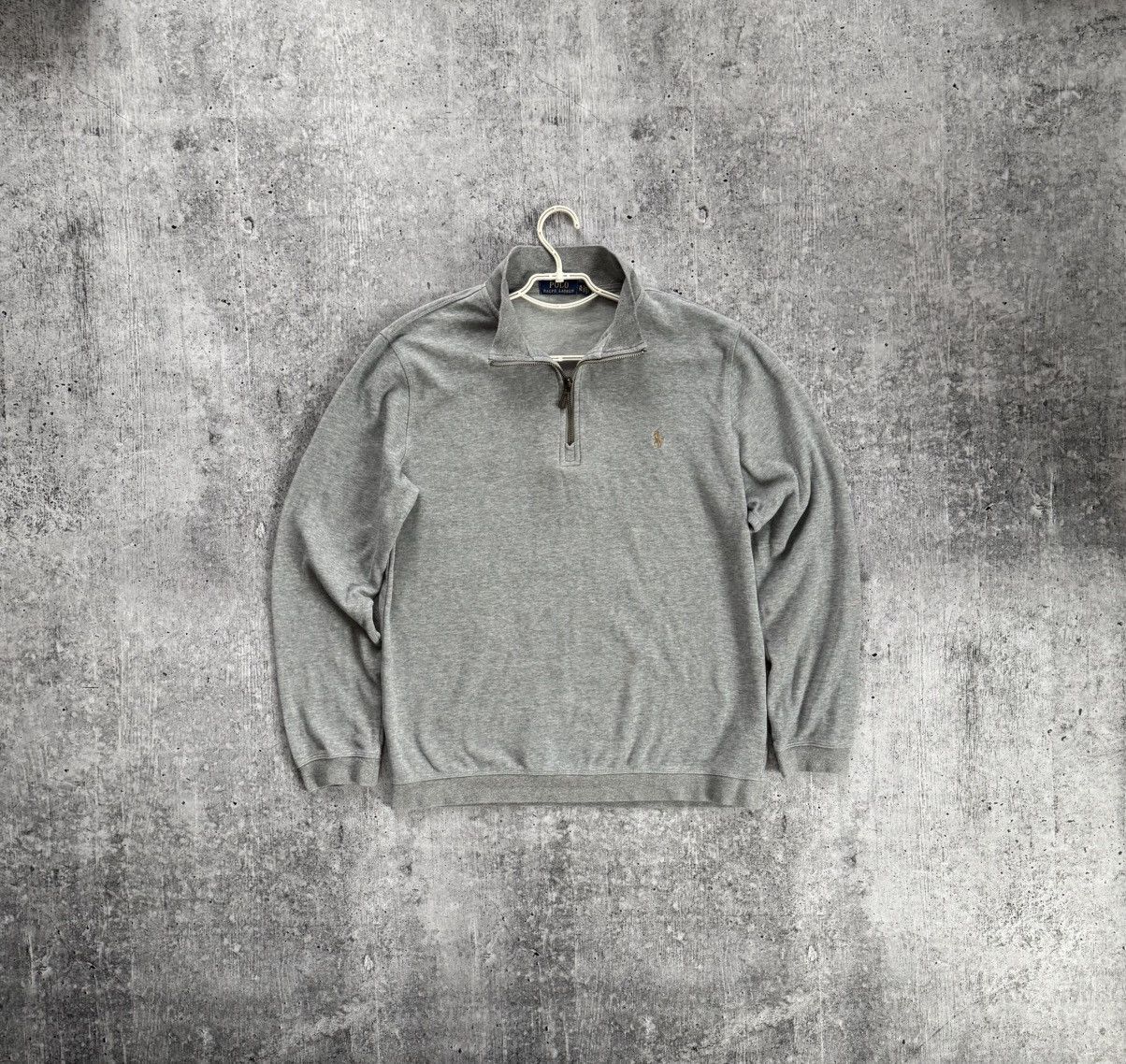 Polo Ralph Lauren Polo Ralph Lauren Sweater 1/3 Zip Knitwear Luxury Gray Sz L Size US L / EU 52-54 / 3 - 3 Thumbnail