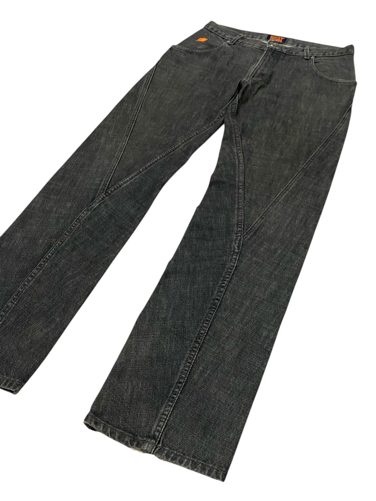 W&LT W&LT Walter Van Beirendonck Spiral Cut Denim Pants Size US 30 / EU 46 - 24 Thumbnail