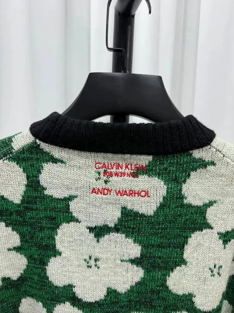 Raf Simons CK 205W39NYC x Raf Simons x Andy Warhol Flower Knitwear Size US S / EU 44-46 / 1 - 5 Thumbnail