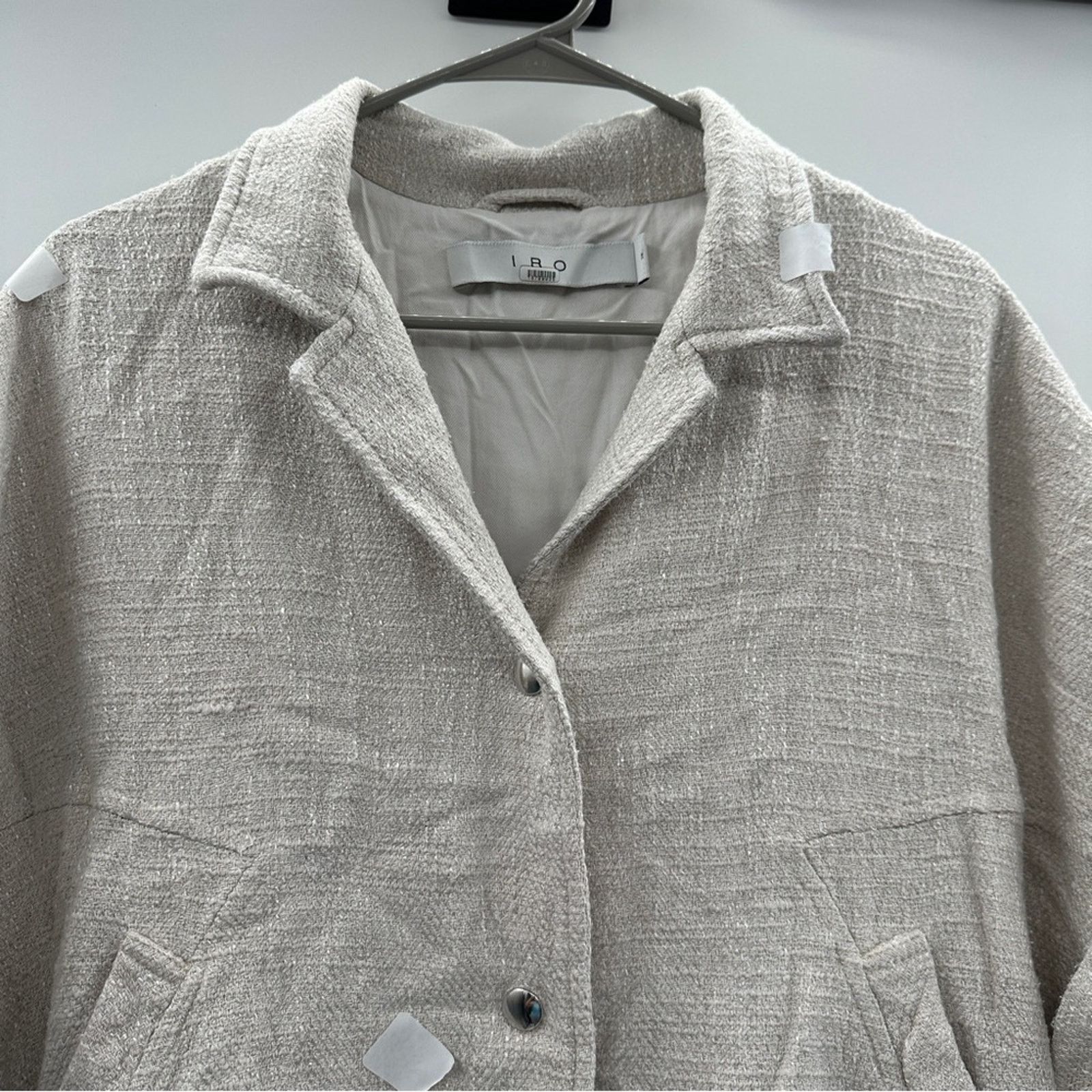 Iro RTR Iro Ilija Wide Short Sleeve Snap Oversized Knit Jacket Size S / US 4 / IT 40 - 4 Thumbnail
