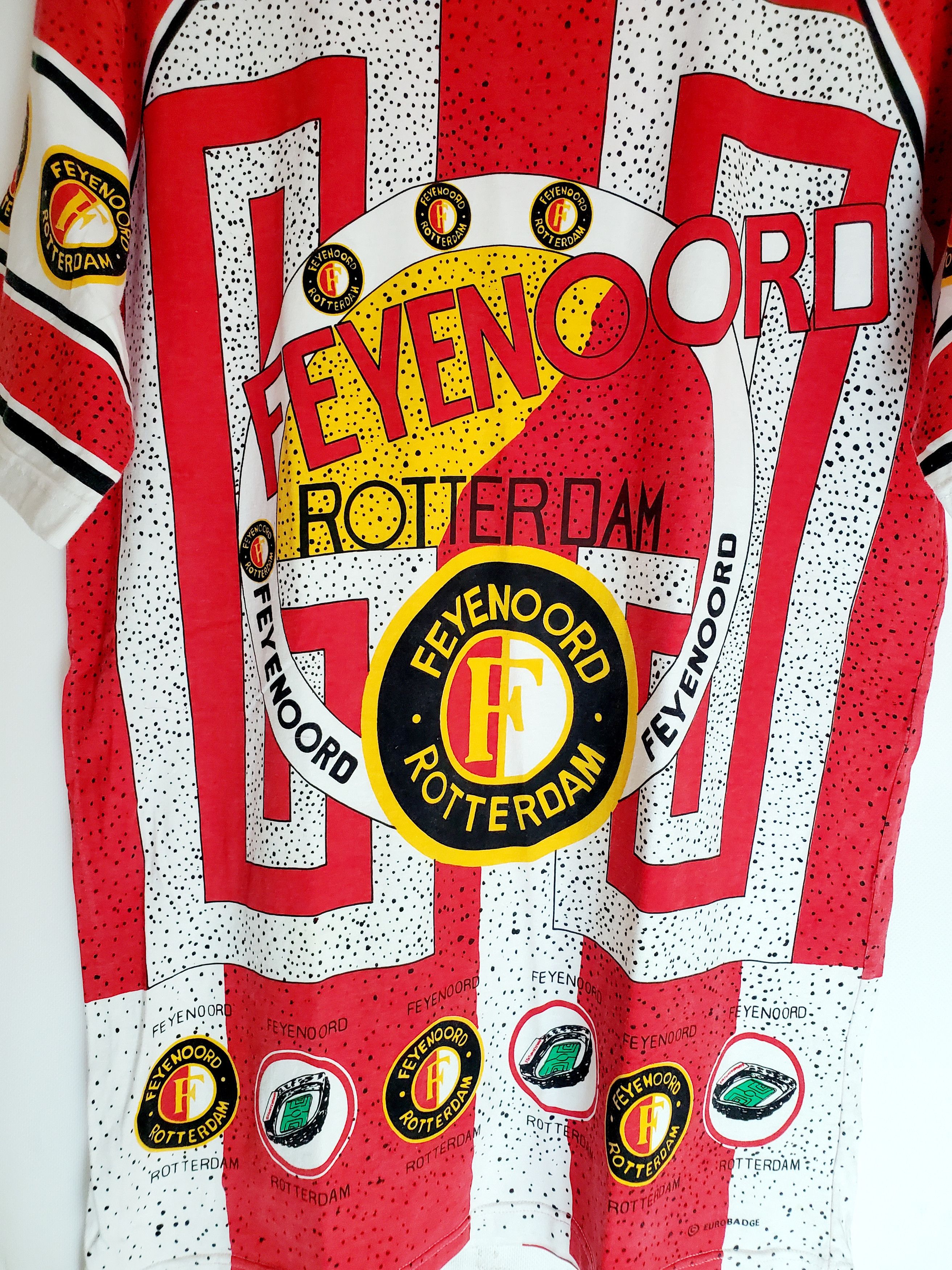 Other Vintage90s FEYENOORD ROTTERDAM football OVER Print T-shirt L Size US L / EU 52-54 / 3 - 3 Thumbnail