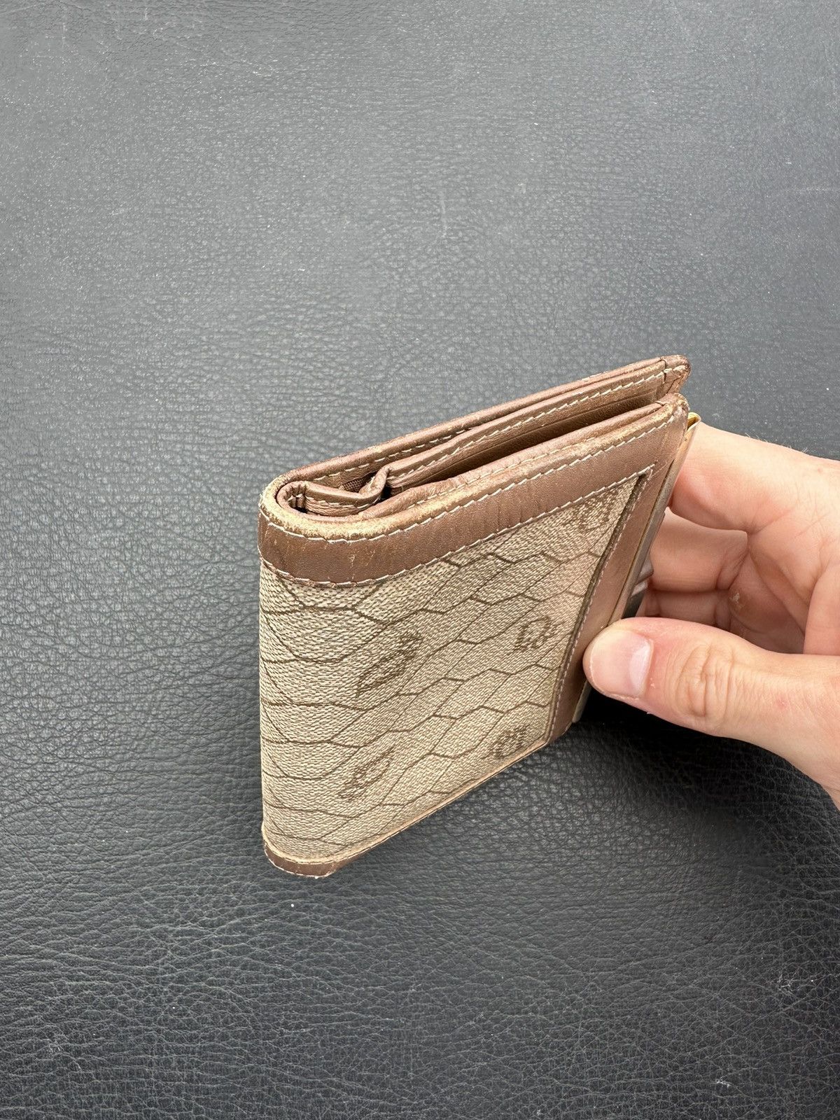 Dior Christian Dior Honey Comb Canvas Bifold Wallet X03-0136 Size ONE SIZE - 5 Thumbnail