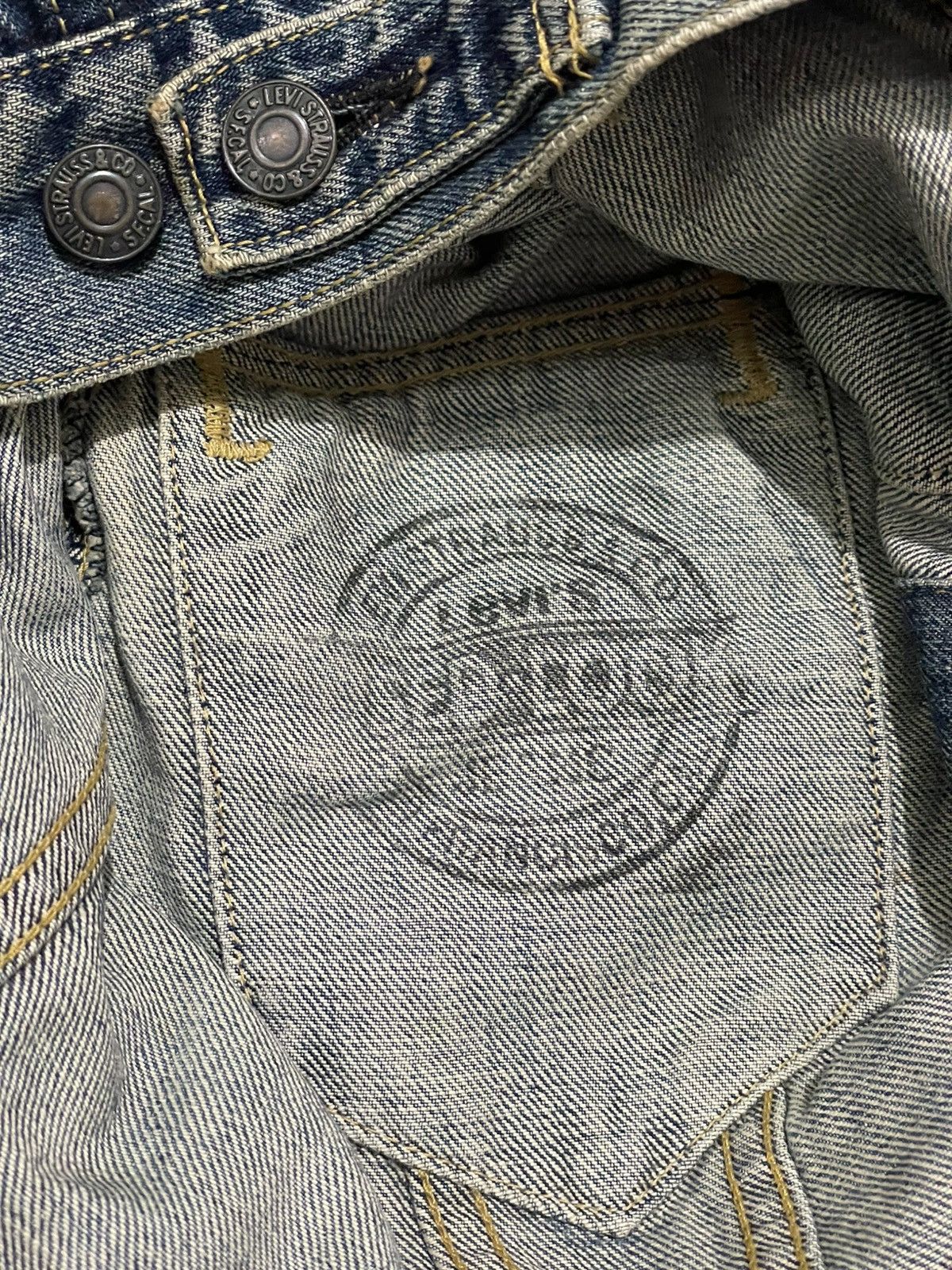 Levi's Levis Big E 71557denim Jacket Size US S / EU 44-46 / 1 - 8 Thumbnail