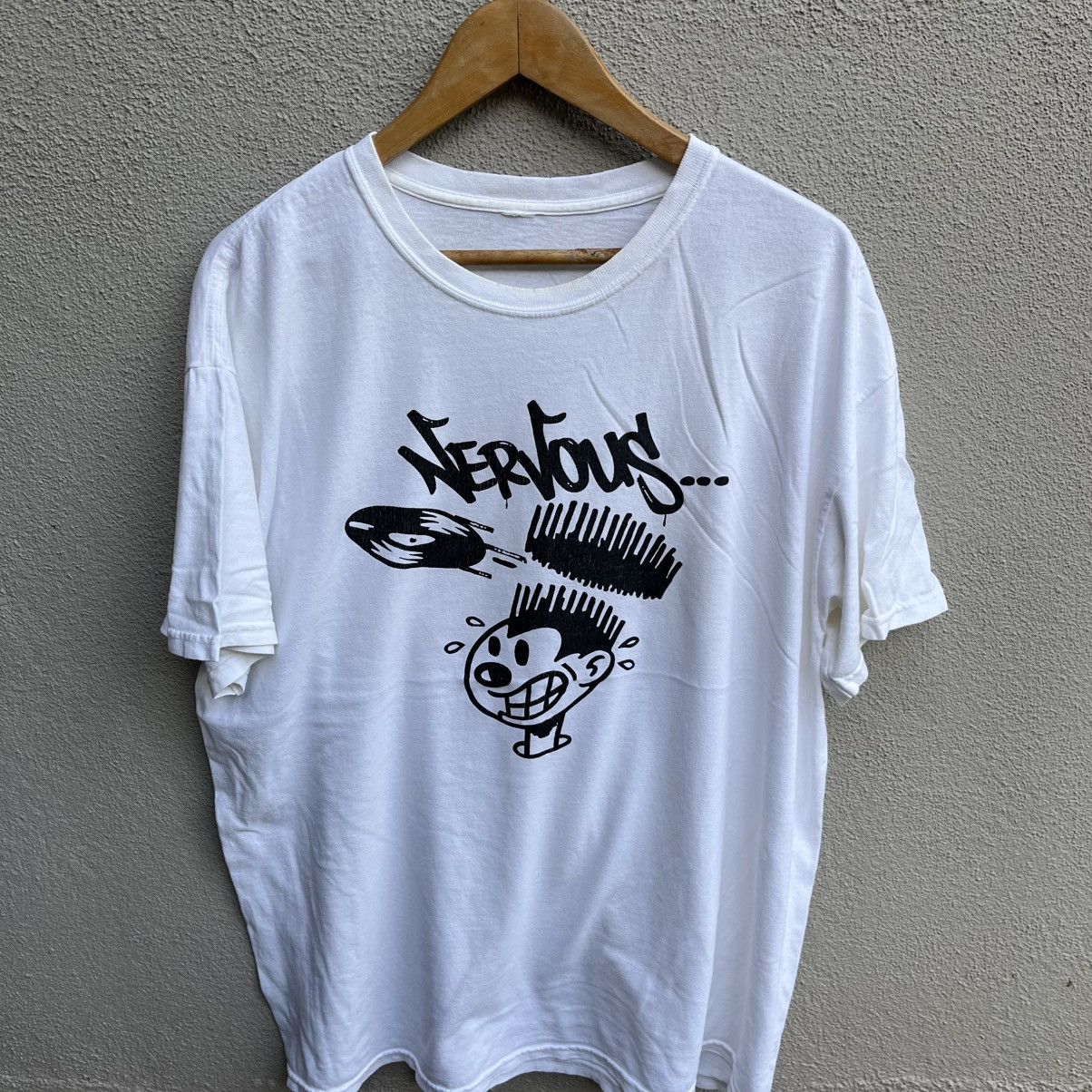 Band Tees NERVOUS RECORDS rap tee dj hip hop Size US XL / EU 56 / 4 - 2 Thumbnail