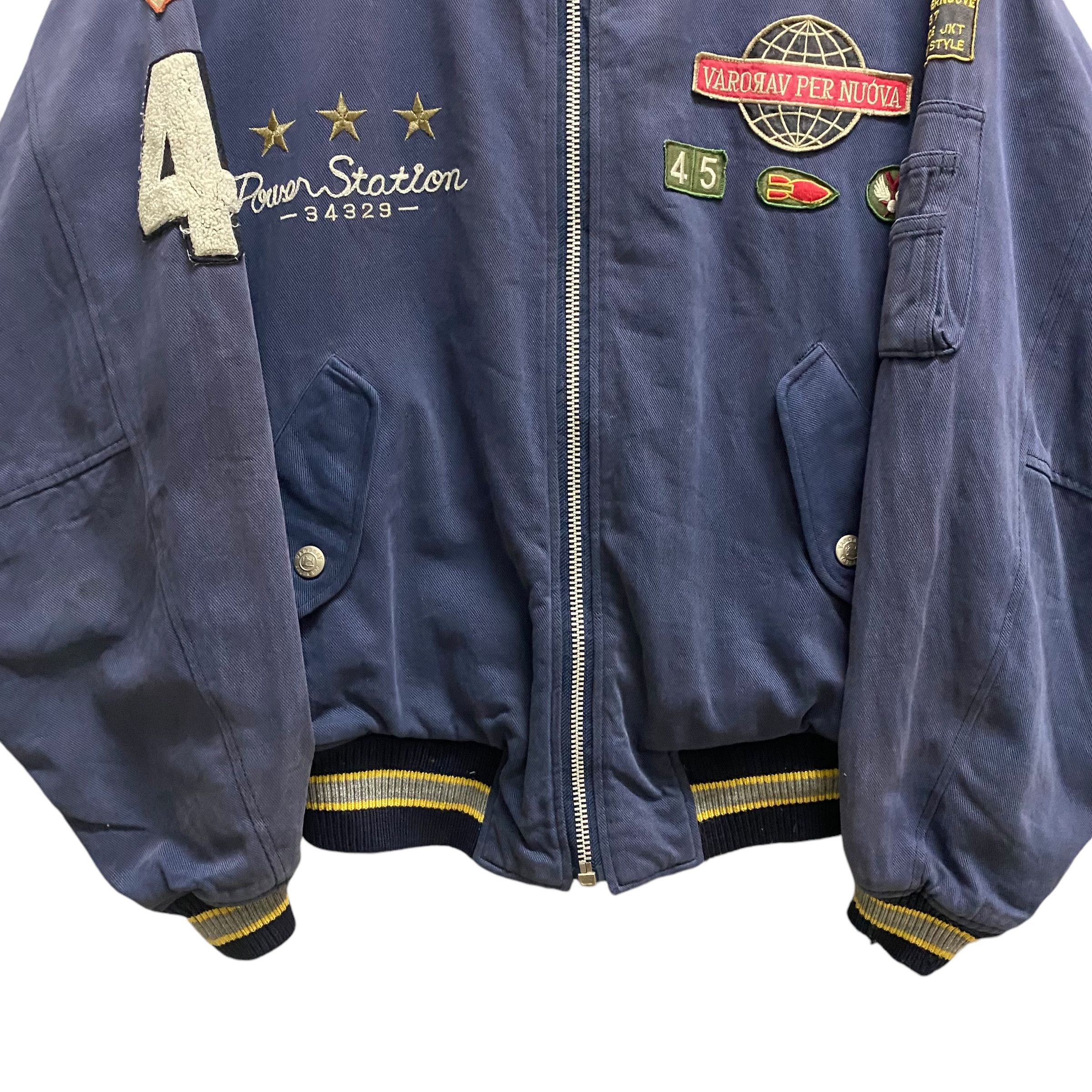 Japanese Brand Vintage Varorav Pernuova Flight Jacket Large Size US L / EU 52-54 / 3 - 7 Thumbnail
