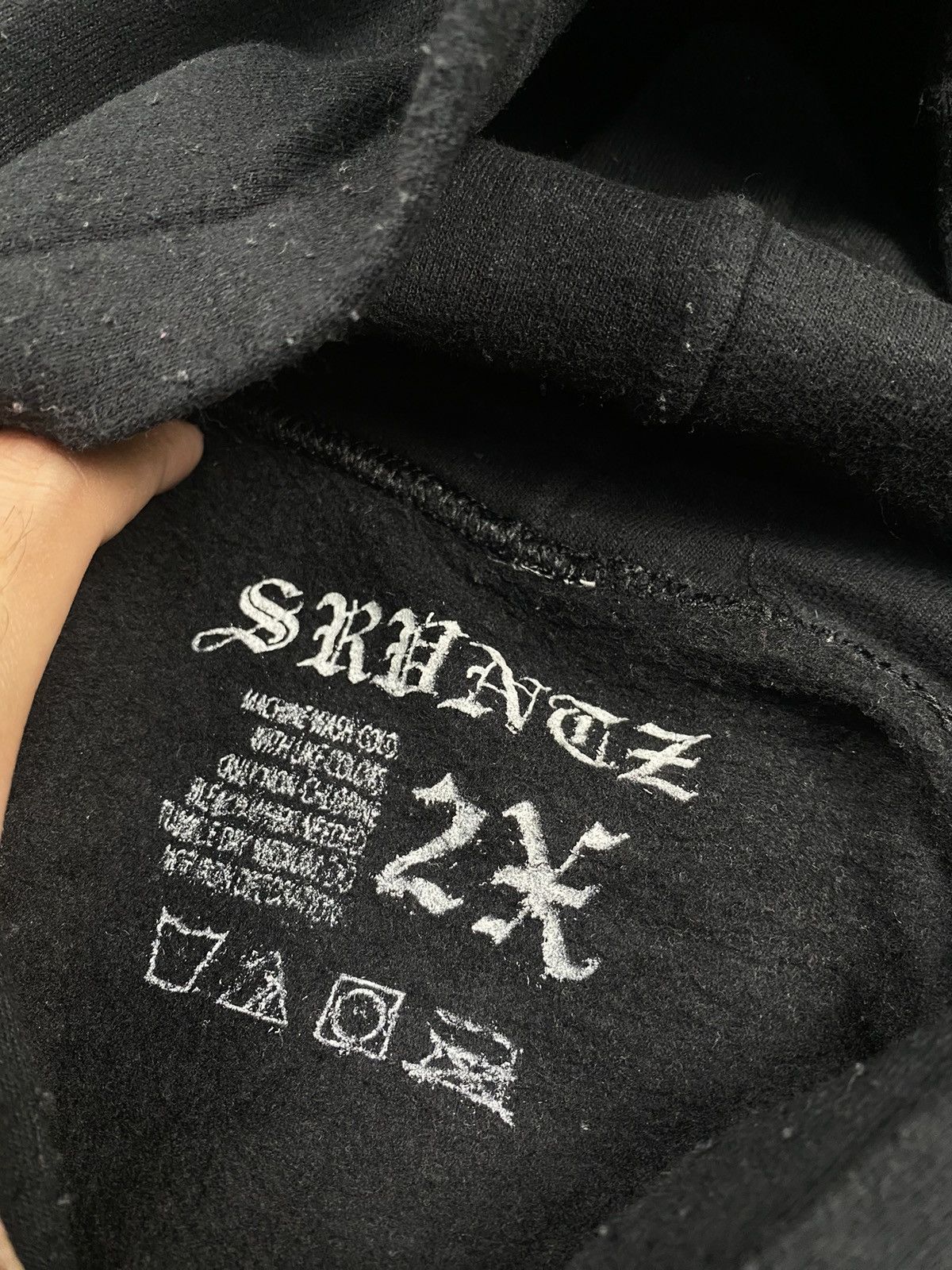If Six Was Nine × Japanese Brand SRVNTZ Dark Streetwear Baggy Pullover Size US XXL / EU 58 / 5 - 5 Thumbnail