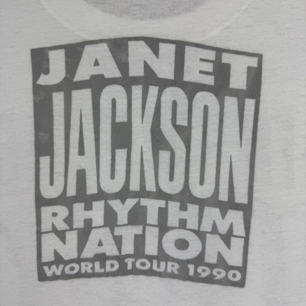 Band Tees Vintage 90s Janet Jackson Rhythm Nation Concert Tour T-shirt Size US L / EU 52-54 / 3 - 10 Thumbnail