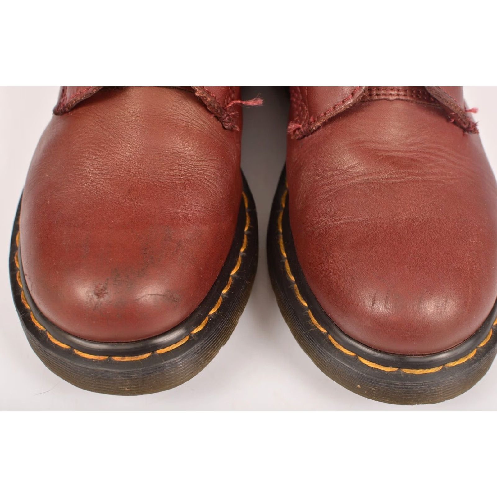 Dr. Martens Dr. Martens Serena Burgundy Faux Fur Lined Combat Leather Boots US 8 L Womens Boots Size 39 / EU 39 Red Leather Combat Shoes Size US 8 / IT 38 - 4 Thumbnail