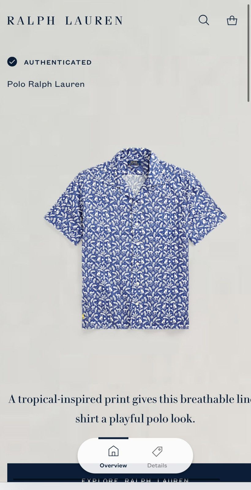 Polo Ralph Lauren Polo Ralph Lauren tropical inspired print linen Hawaii shirt Size US M / EU 48-50 / 2 - 12 Thumbnail