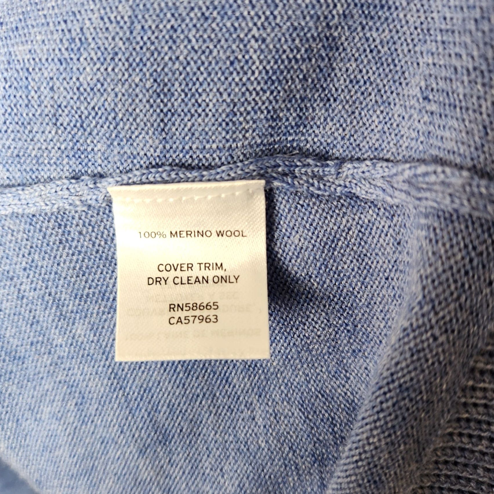Nordstrom Nordstrom Mens Shop 100% Merino Wool Blue Quarter Zip Sweater-Size 2XL Size US XXL / EU 58 / 5 - 7 Thumbnail