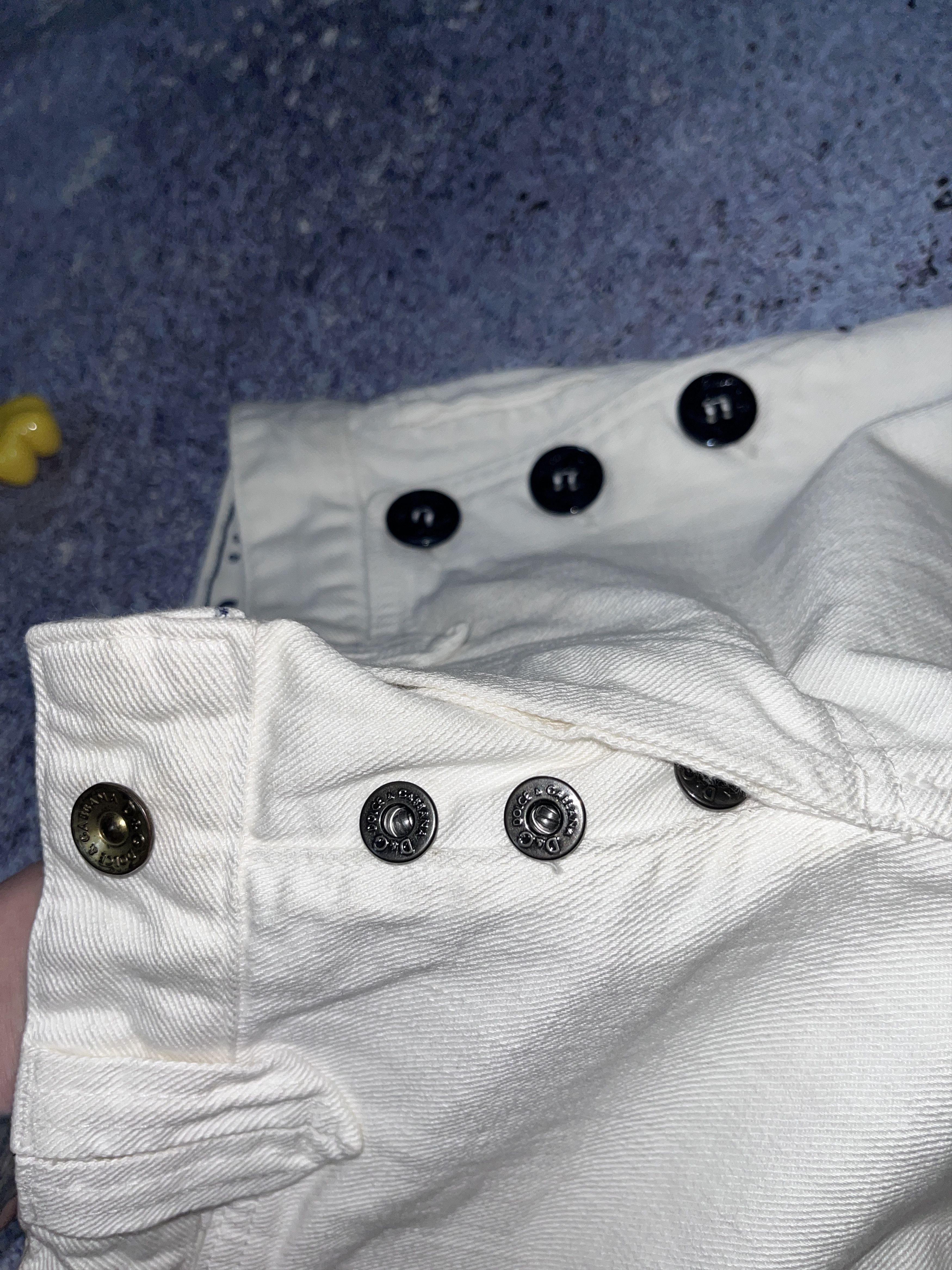 Dolce & Gabbana D&G Dolce Gabbana White Denim Pants Jeans Mariners Marine Size US 29 - 12 Thumbnail