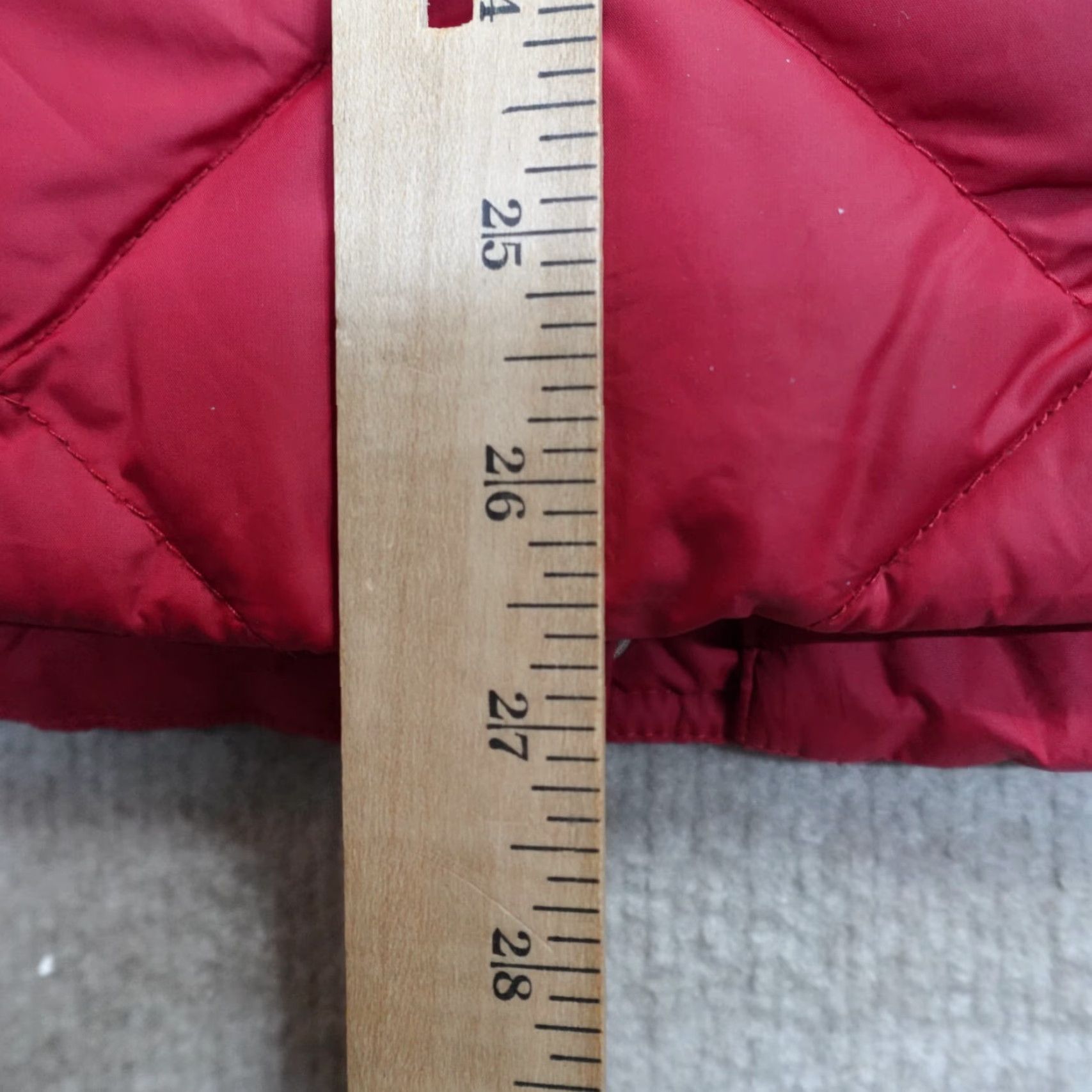 Eddie Bauer VINTAGE Eddie Bauer Womens Vest XL Red Quilted Zip EB 700 FP Goose Down Filled Puffer Size XL / US 12-14 / IT 48-50 - 5 Thumbnail