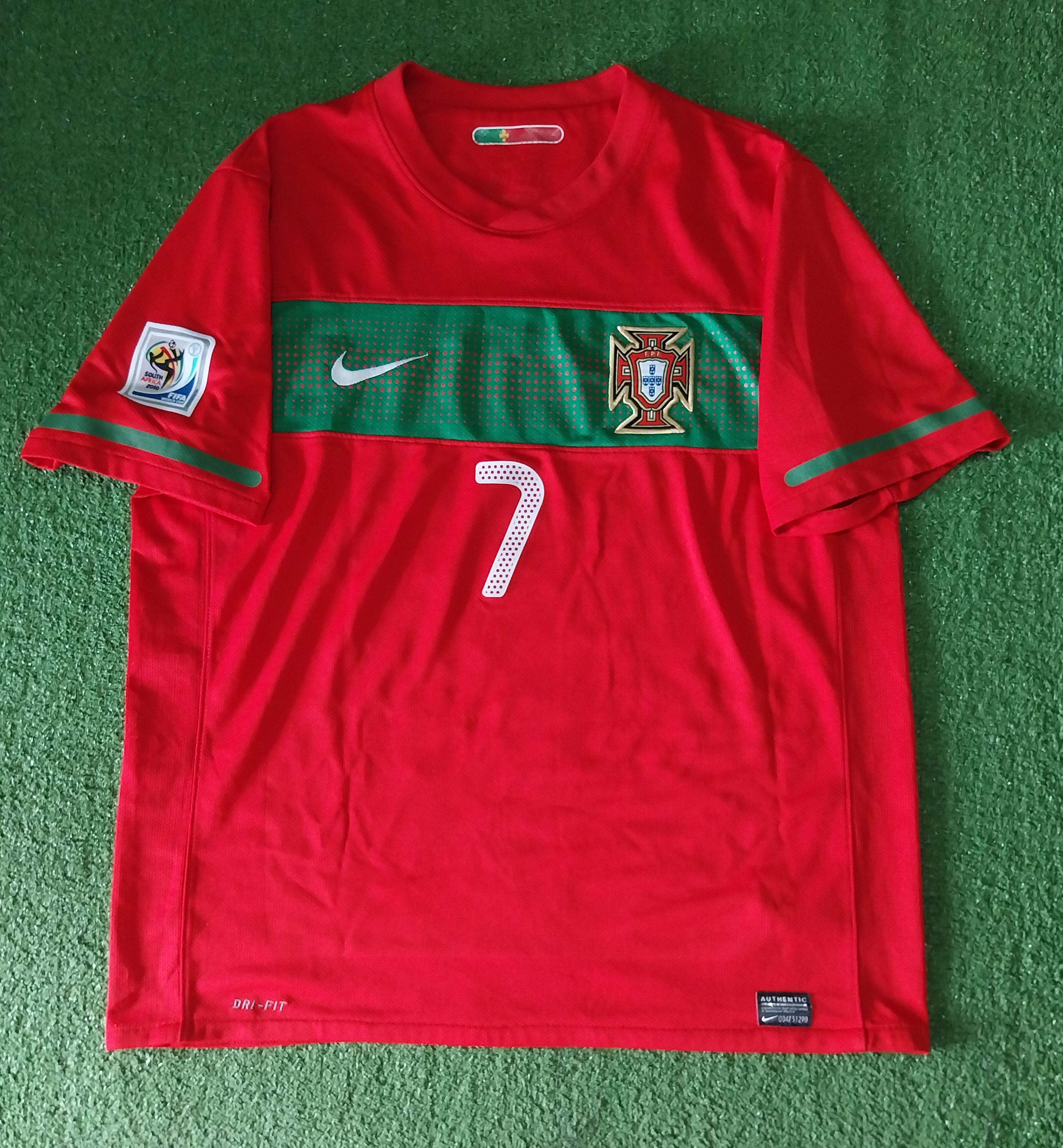 Pre-owned Nike X Soccer Jersey Portugal Home 2010 Cristiano Ronaldo Jersey Football In Red