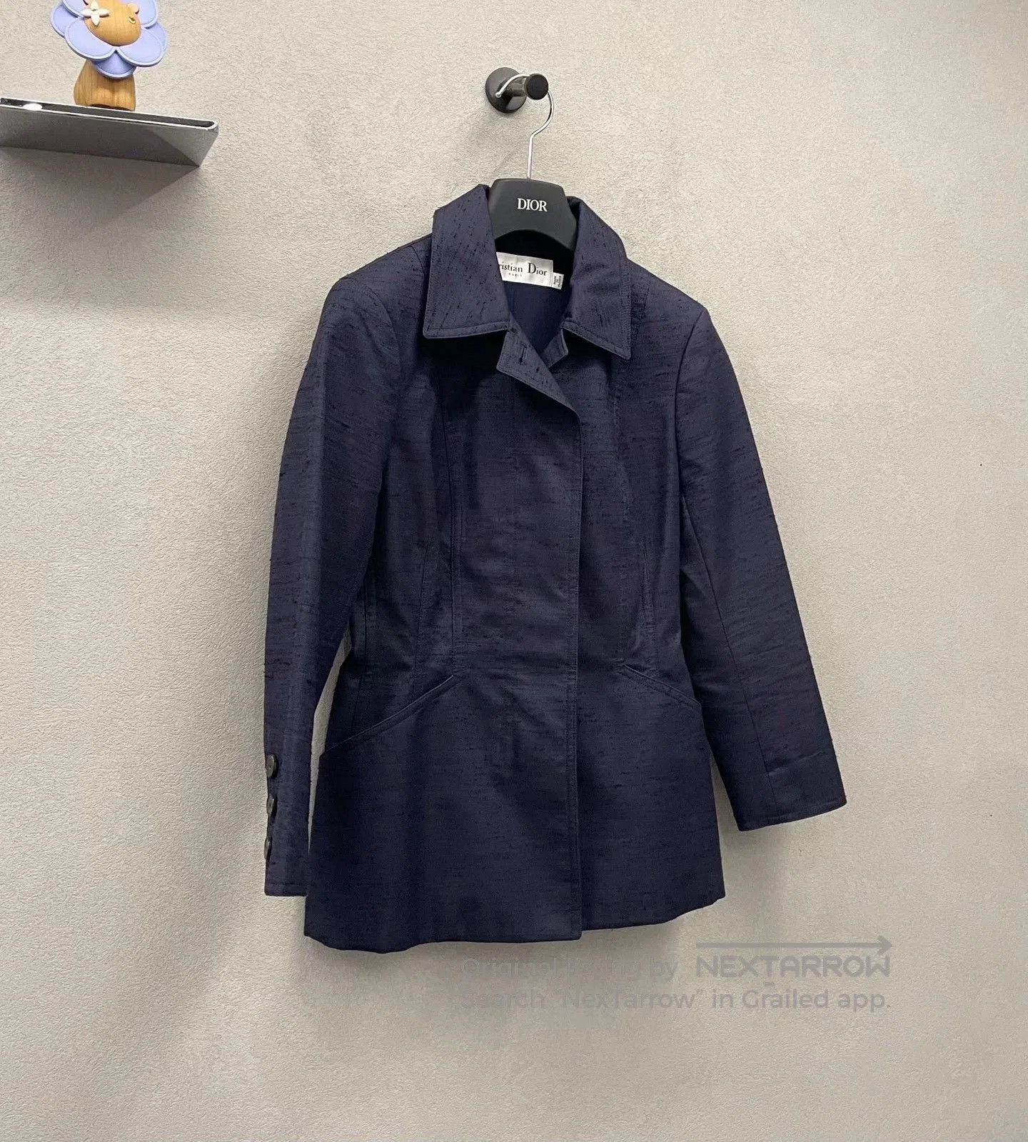 Dior Dior Navy Lapel Waistcoat Coat. Size XXS / US 00 / IT 34 - 3 Thumbnail