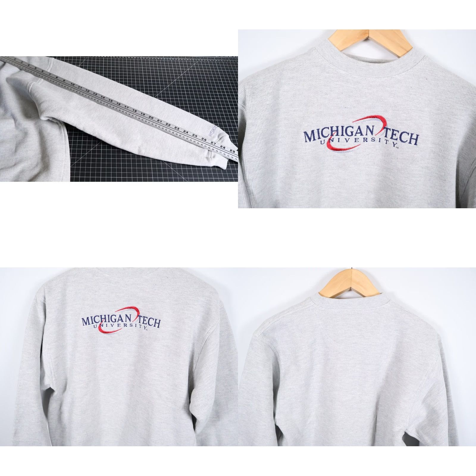 Jansport VINTAGE JanSport Michigan Tech University Sweatshirt Adult Medium Gray Embroidered Size US M / EU 48-50 / 2 - 8 Thumbnail