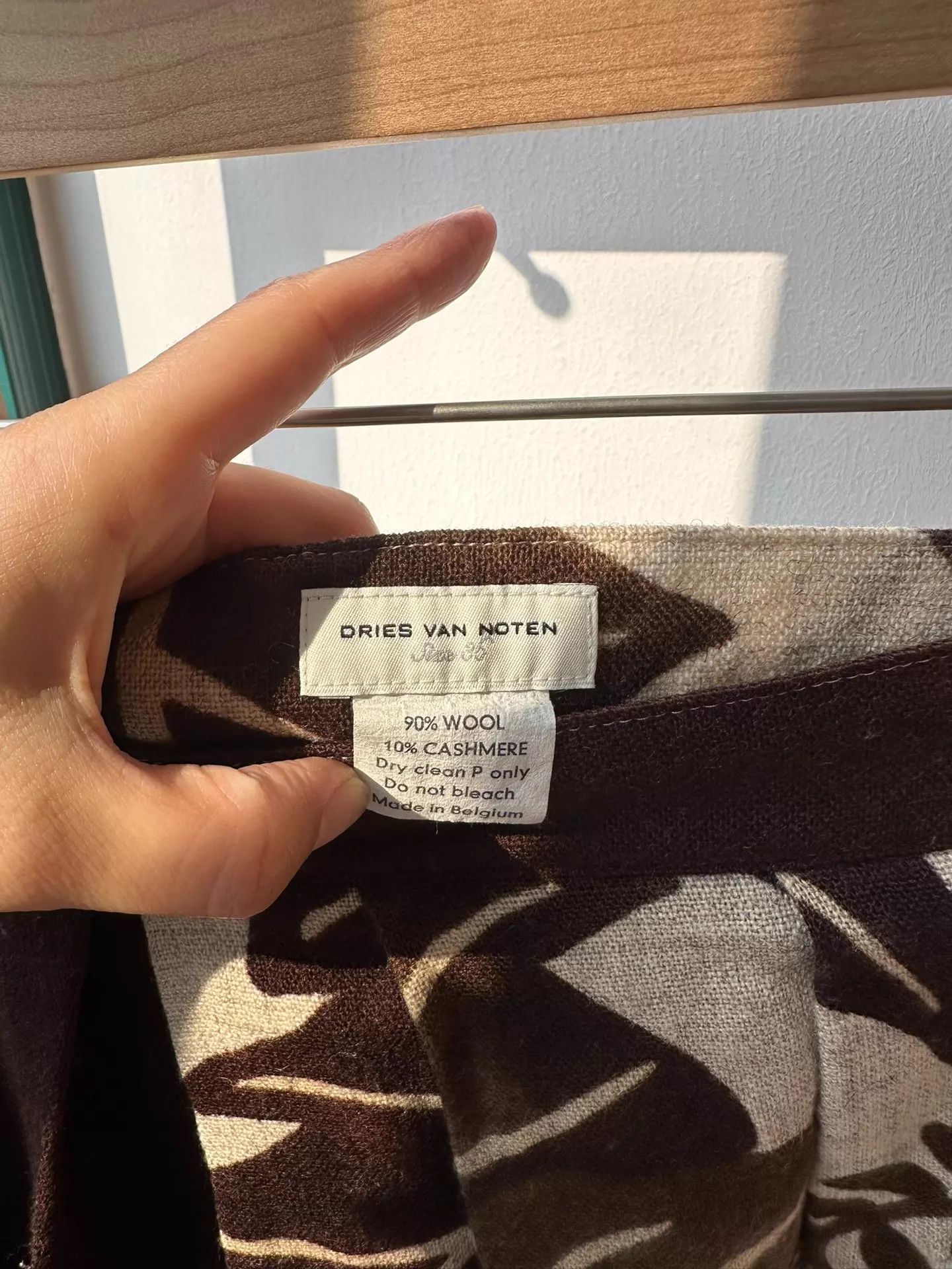 Dries Van Noten Dries Van Noten Women's Wool Classic Print Skirt 36 Rare Size 25" / US 0 / IT 36 - 6 Thumbnail