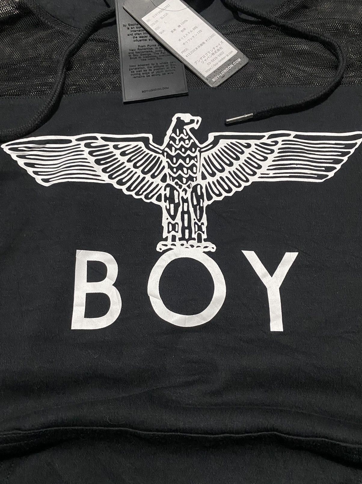 Boy London Boy London Raw Edge Hoodie Size L / US 10 / IT 46 - 7 Thumbnail