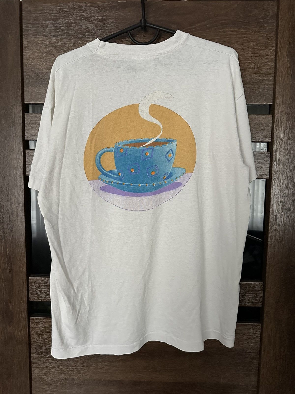 Vintage 1989 Wallace & Gromit Cup Of Tea Vintage Movie T-Shirt Tee Size US L / EU 52-54 / 3 - 7 Thumbnail