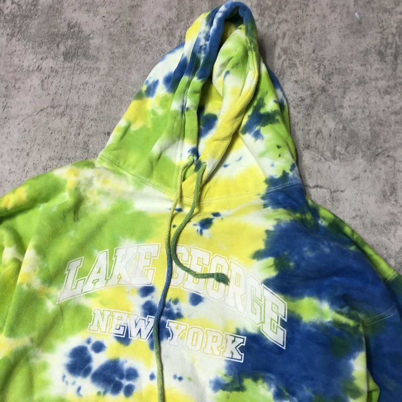 Other Jon Lauren tie dye hoodie - green and blue streetwear Size US S / EU 44-46 / 1 - 2 Thumbnail