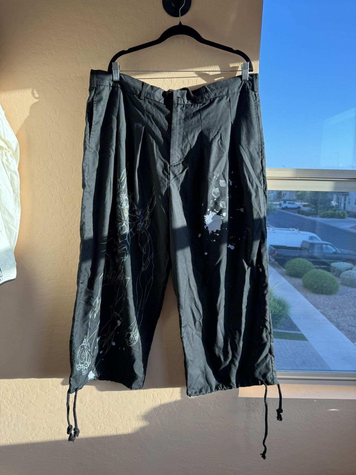 Cyber Mecha Pants Futuristic Anime-Inspired Graphic