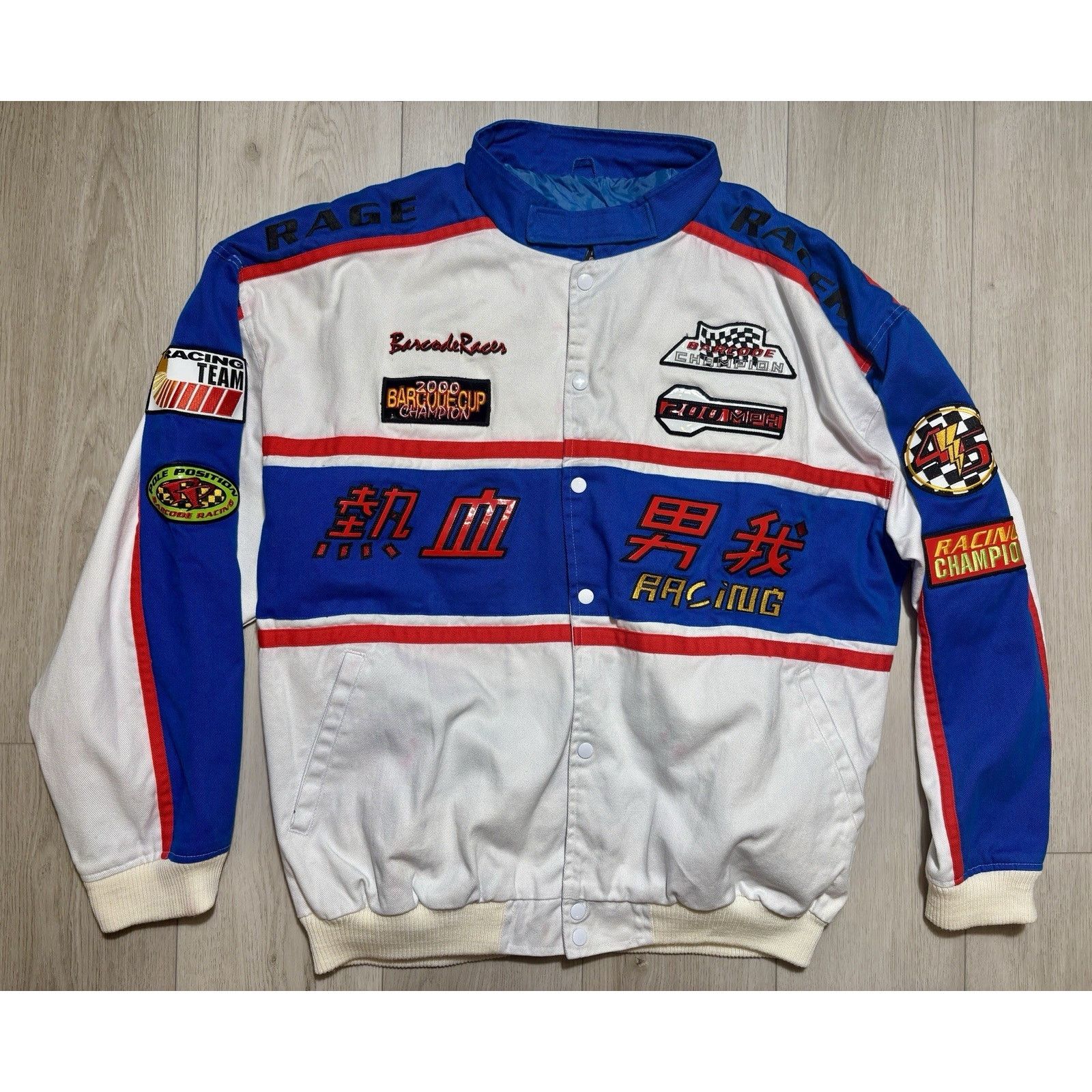 Other VTG Y2K Racing Jacket Graphic Patch Moto Streetwear Mens 3XL Size US XXL / EU 58 / 5 - 1 Thumbnail