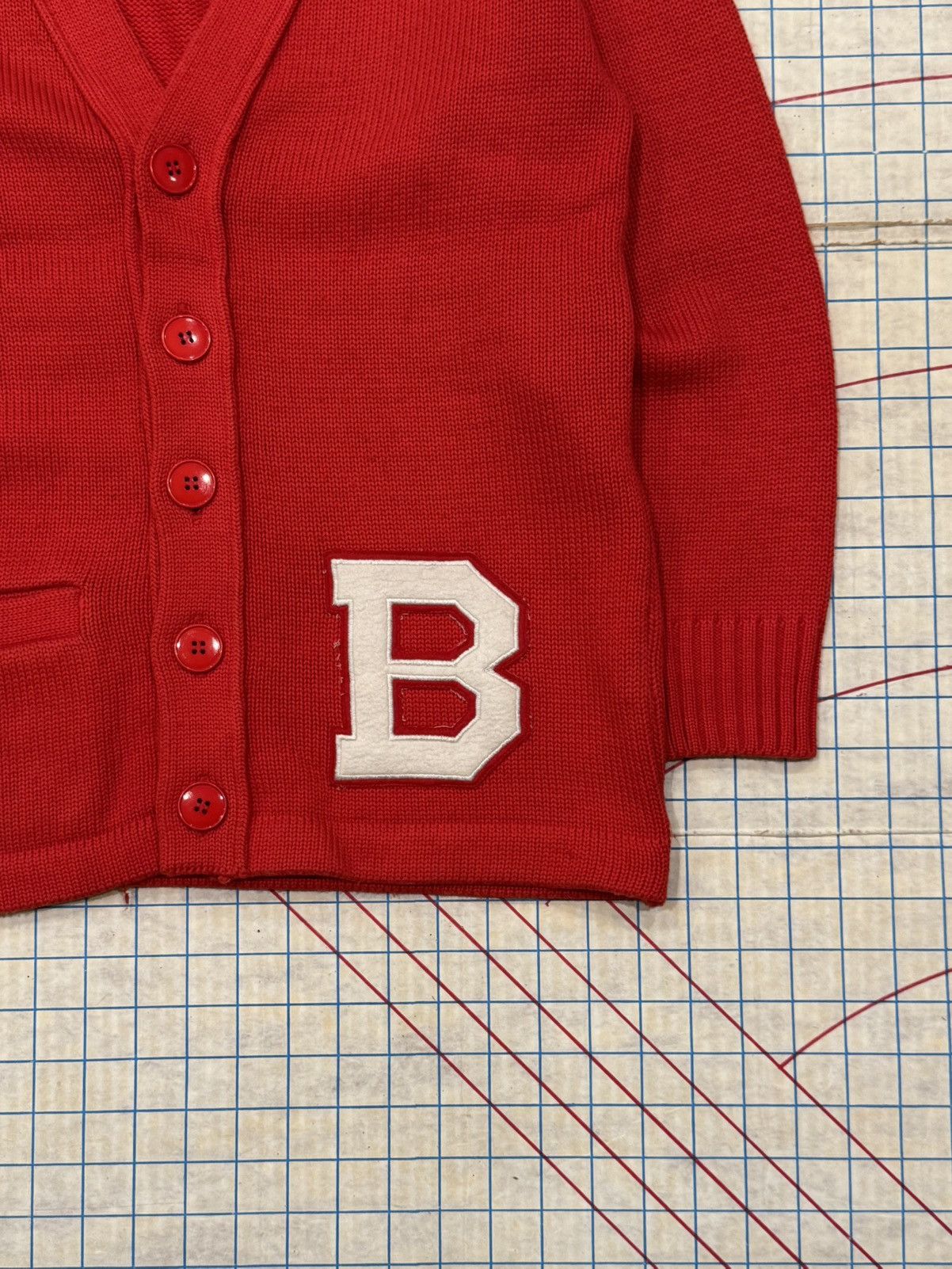 Van Vintage Van Jacket Boys Japan Red Cardigan Fits Size Small Size US S / EU 44-46 / 1 - 3 Thumbnail