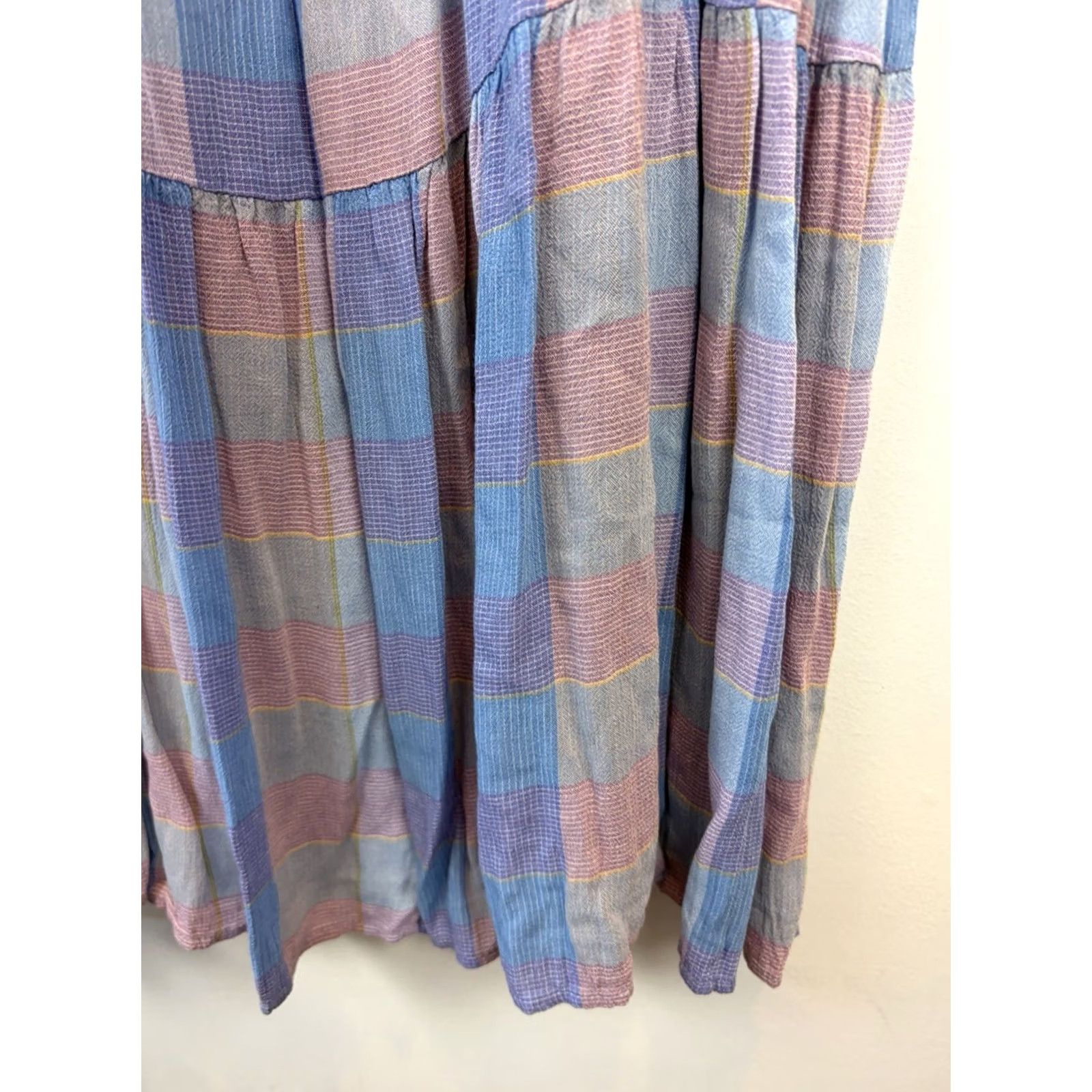 Loft LOFT Midi Dress Womens XL Blue Stripe Tiered Sundress Romantic Prairie New Size XL / US 12-14 / IT 48-50 - 5 Thumbnail