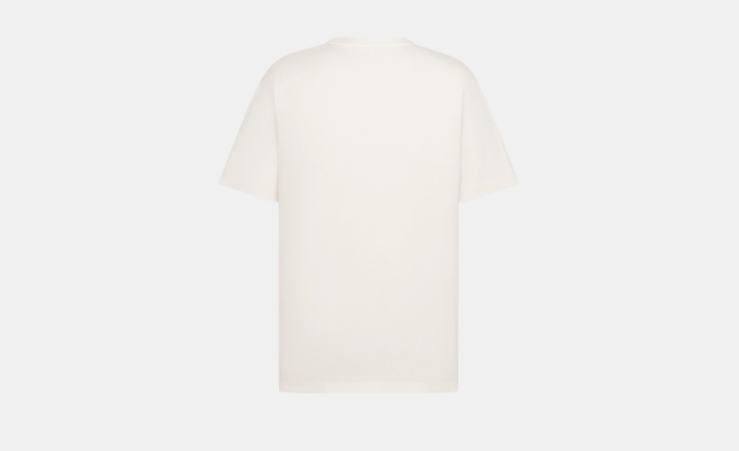 Dior o1w1db10525 493J69 Relaxed-Fit T-Shirt in White Size US M / EU 48-50 / 2 - 2 Thumbnail