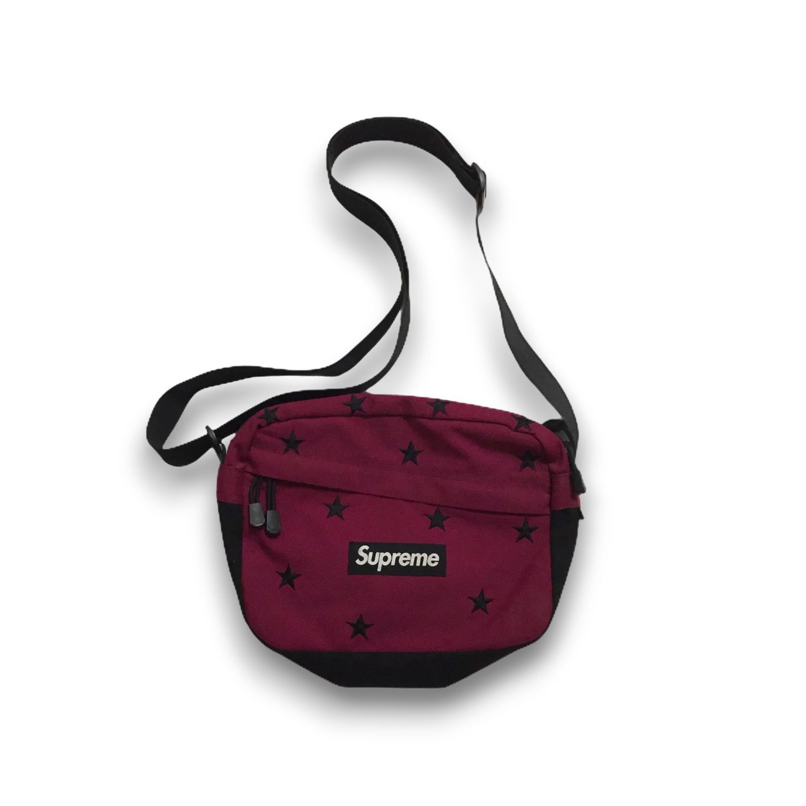 Supreme 2013 Supreme Red Black Stars Shoulder Bag Size US L / EU 52-54 / 3 - 3 Thumbnail