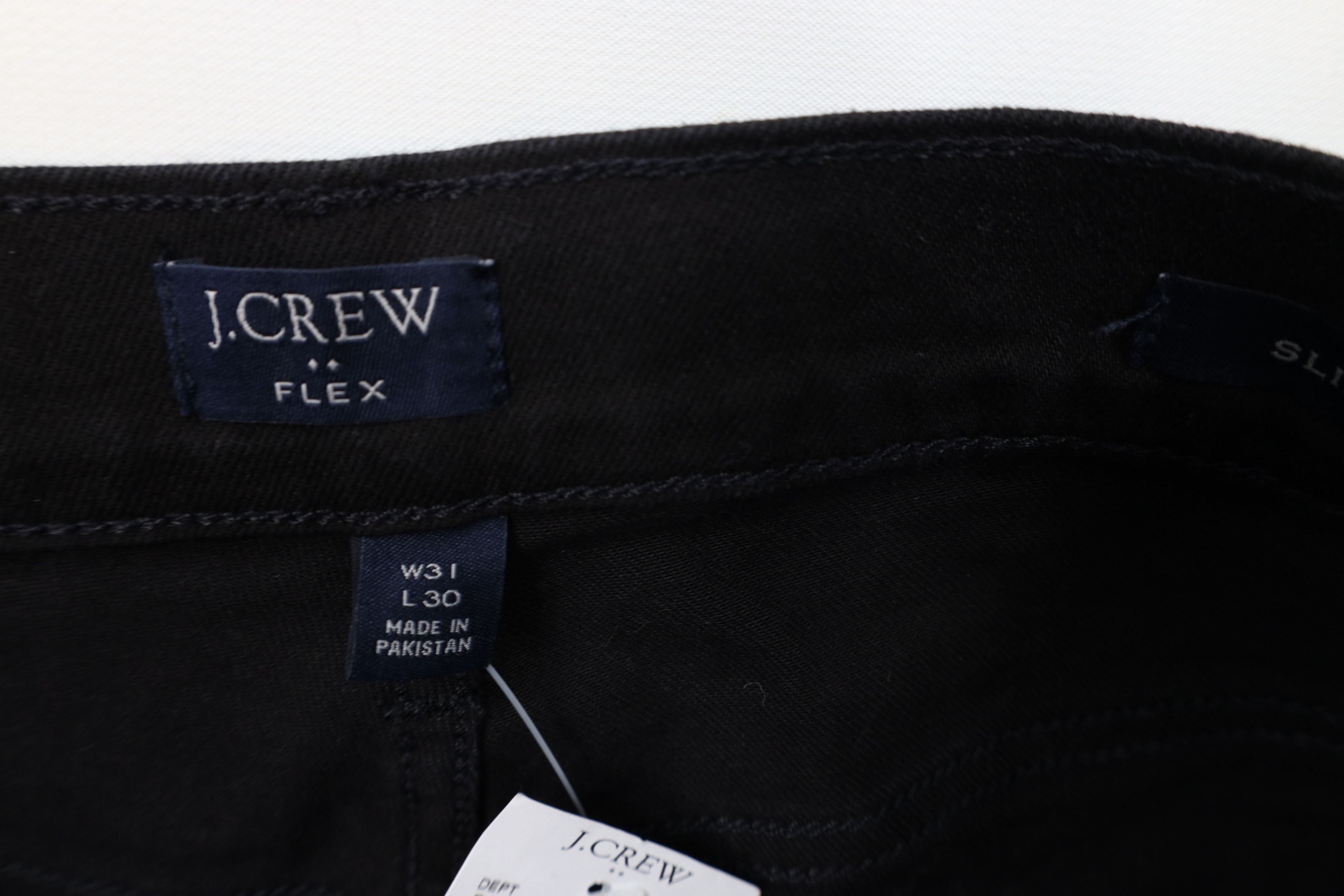 J.Crew New J Crew Slim Fit Flex Straight Leg Denim Jeans Black Size US 31 - 8 Thumbnail