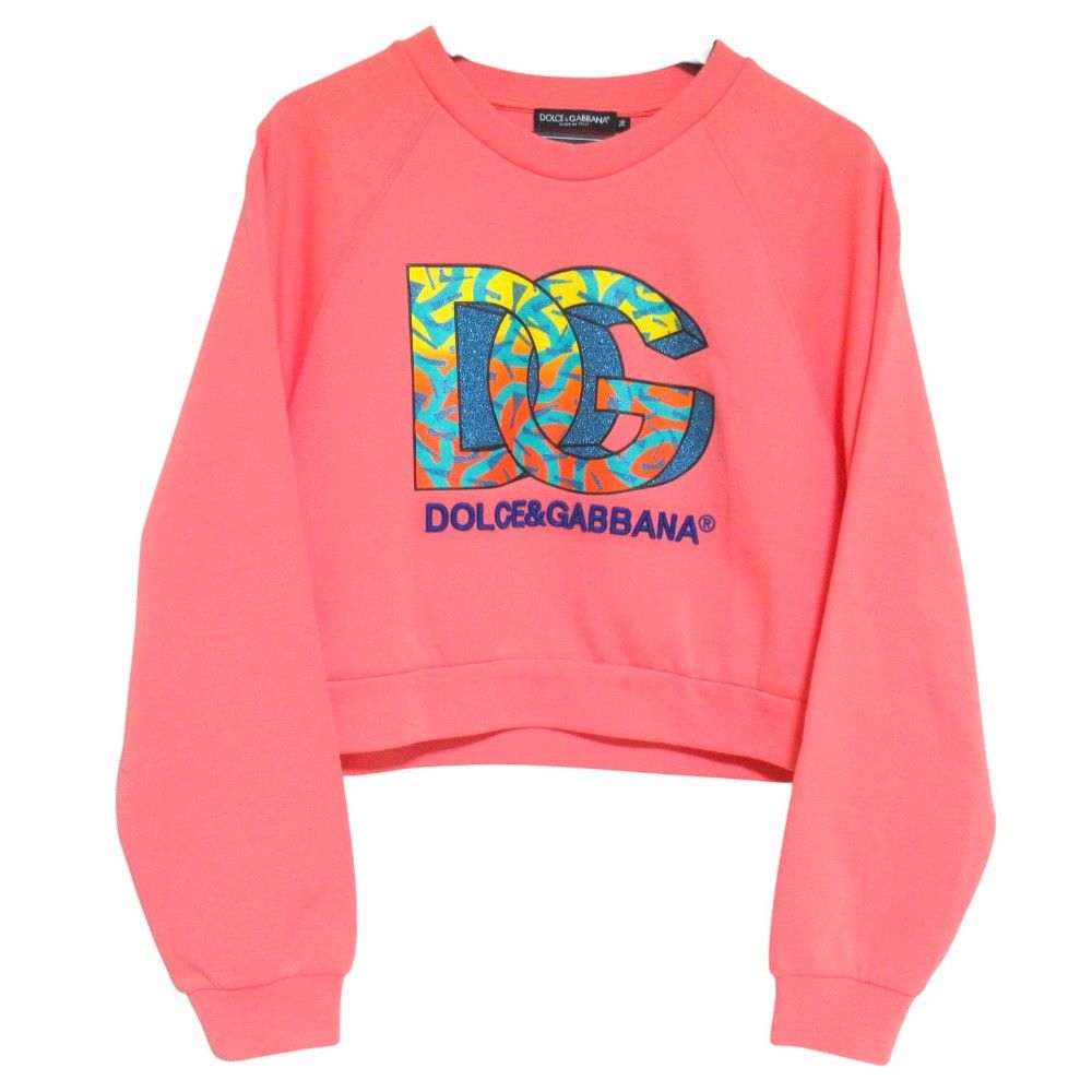 Dolce & Gabbana Dolce & Gabbana Dolce&Gabbana Logo Detail Print Jersey Sweatshirt Textile Tops F9M55Z DUTY FREE for USA Size ONE SIZE - 1 Thumbnail