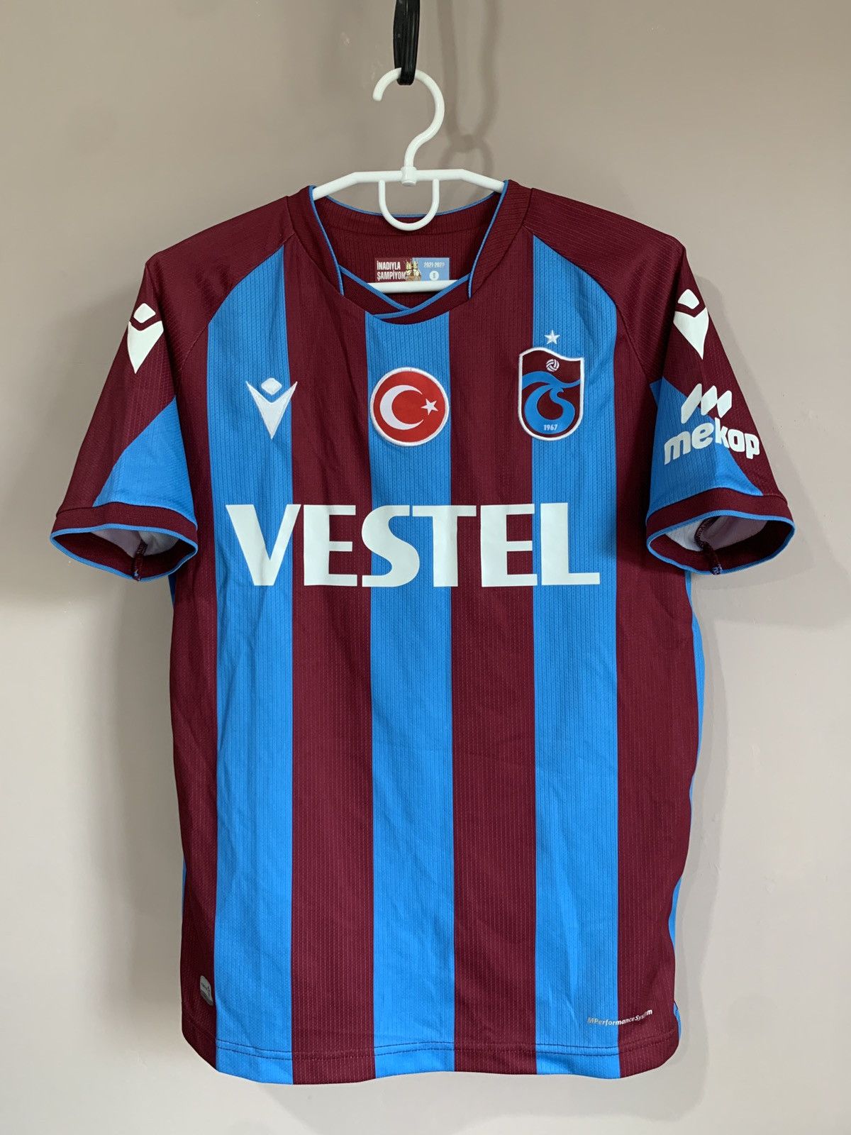 Macron Trabzonspor Home Football Shirt Macron Soccer Jersey Size S Size US S / EU 44-46 / 1 - 1 Thumbnail