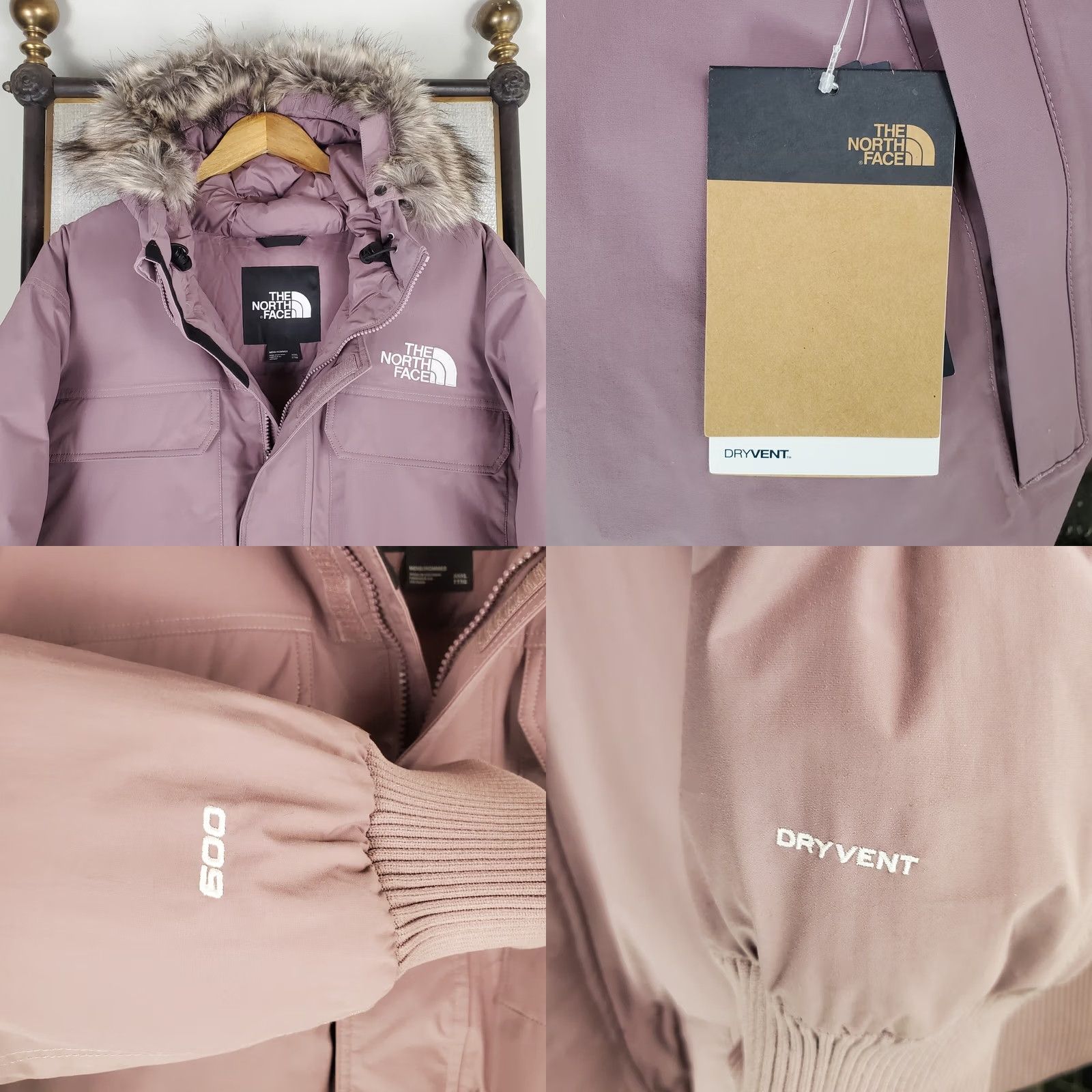 The North Face The North Face McMurdo 600 Down Jacket 3XL Mens Pink Waterproof Windproof DryVent Bomber Coat Parka Winter Ski Hoodie Size US XXL / EU 58 / 5 - 9 Thumbnail
