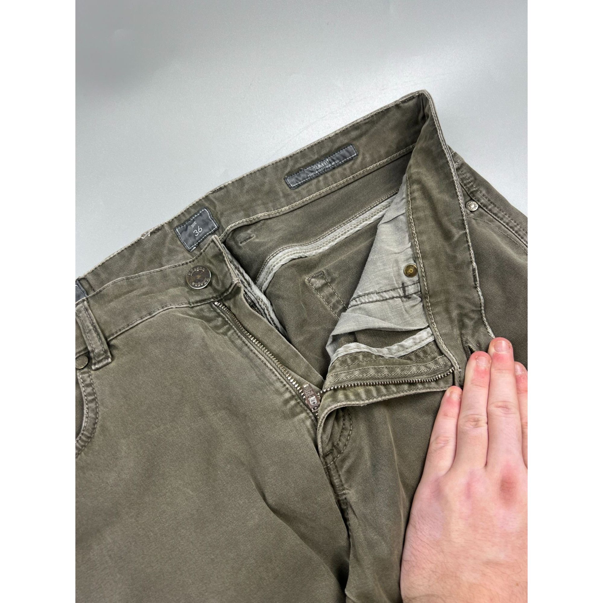 Z Zegna ZZegna Green Cotton Pants (Y0952) Size US 36 / EU 52 - 6 Thumbnail