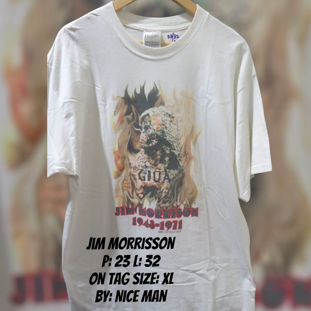 Band Tees Jim Morisson - Light My Fire Band Tee Size US XL / EU 56 / 4 - 1 Thumbnail