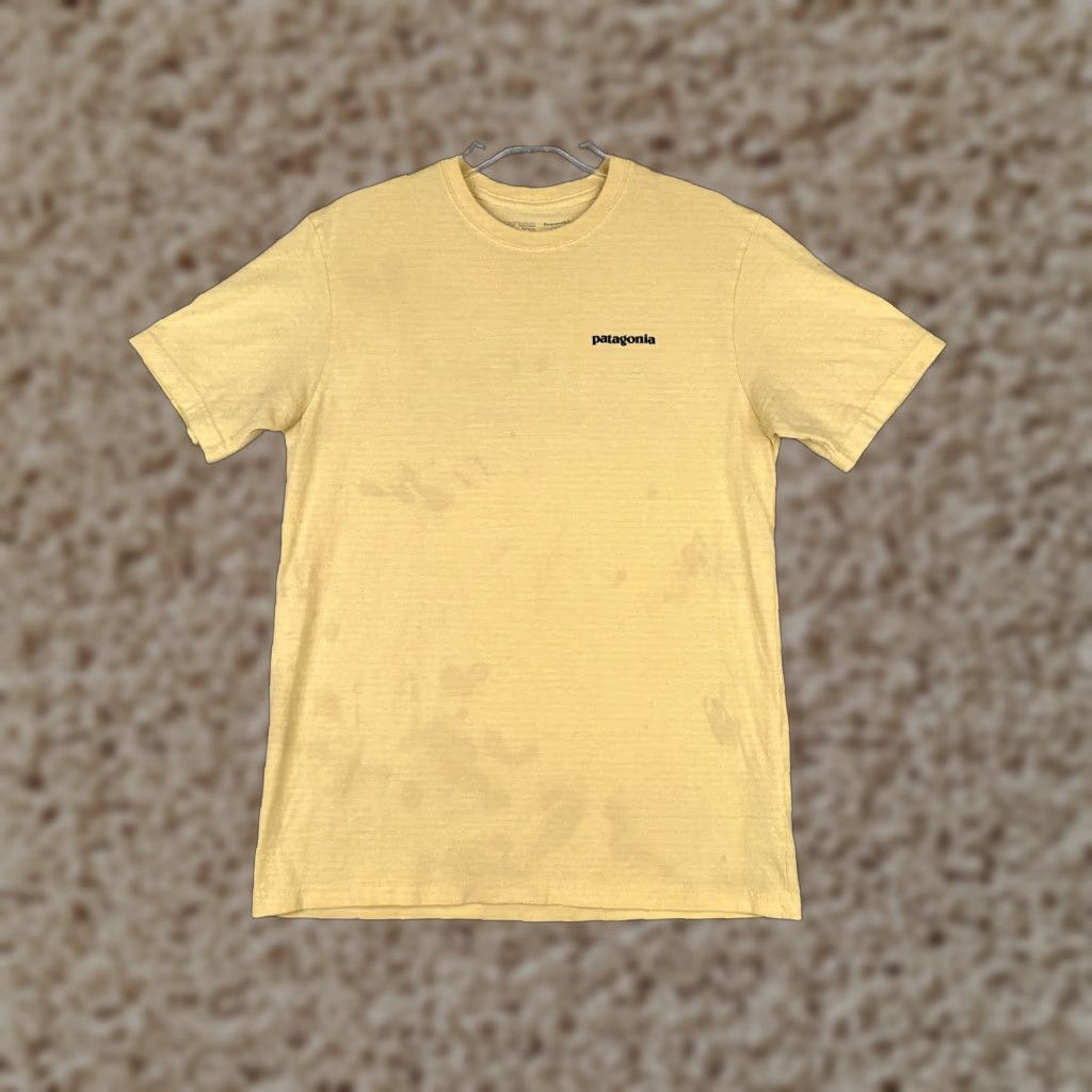 Patagonia Patagonia Shirt Men Medium Yellow Cotton Blend Short Sleeve Crew Neck Size US M / EU 48-50 / 2 - 1 Thumbnail