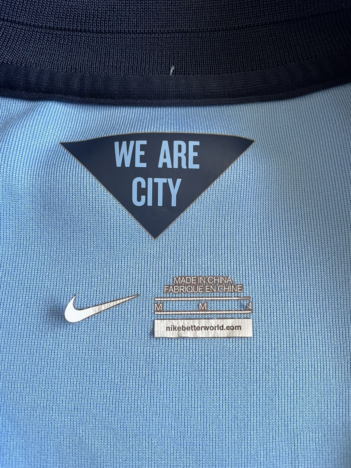 Nike Nike Manchester City 2014/2015 Blue Full Zip Training Jacket Size US M / EU 48-50 / 2 - 9 Thumbnail