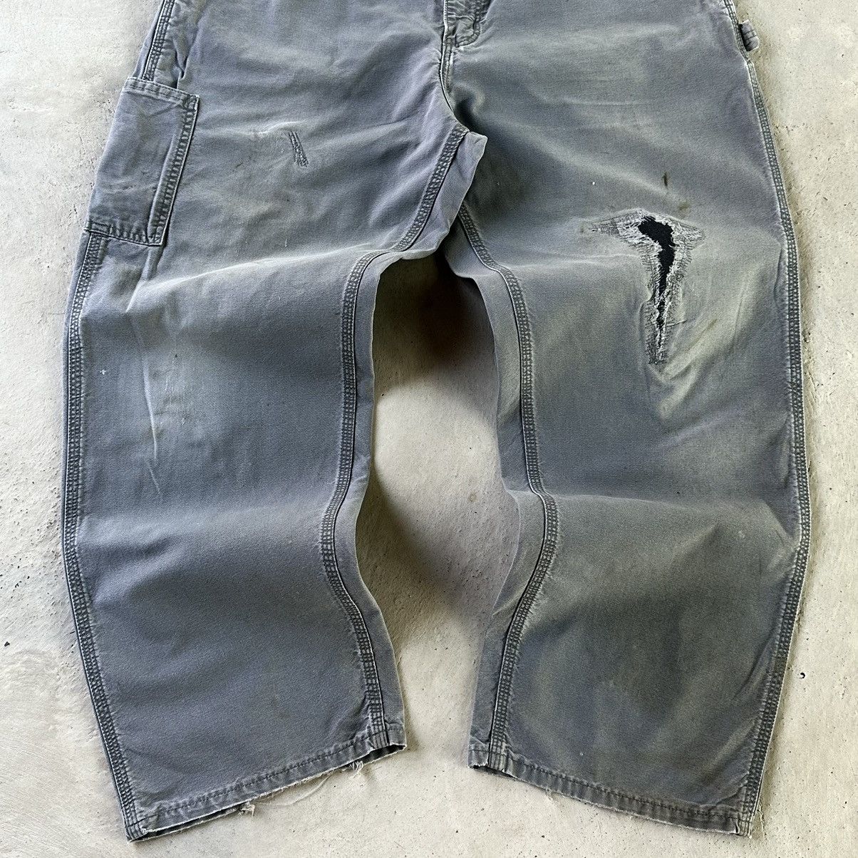 Carhartt × Vintage (36x30) Vintage Distressed Faded Carhartt Carpenter Pants Size US 36 / EU 52 - 4 Thumbnail
